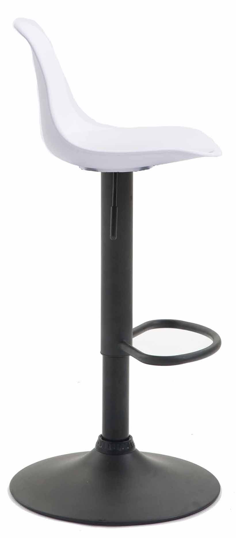 Lot de 2 tabourets de bar Kiel similicuir et coque en plastique