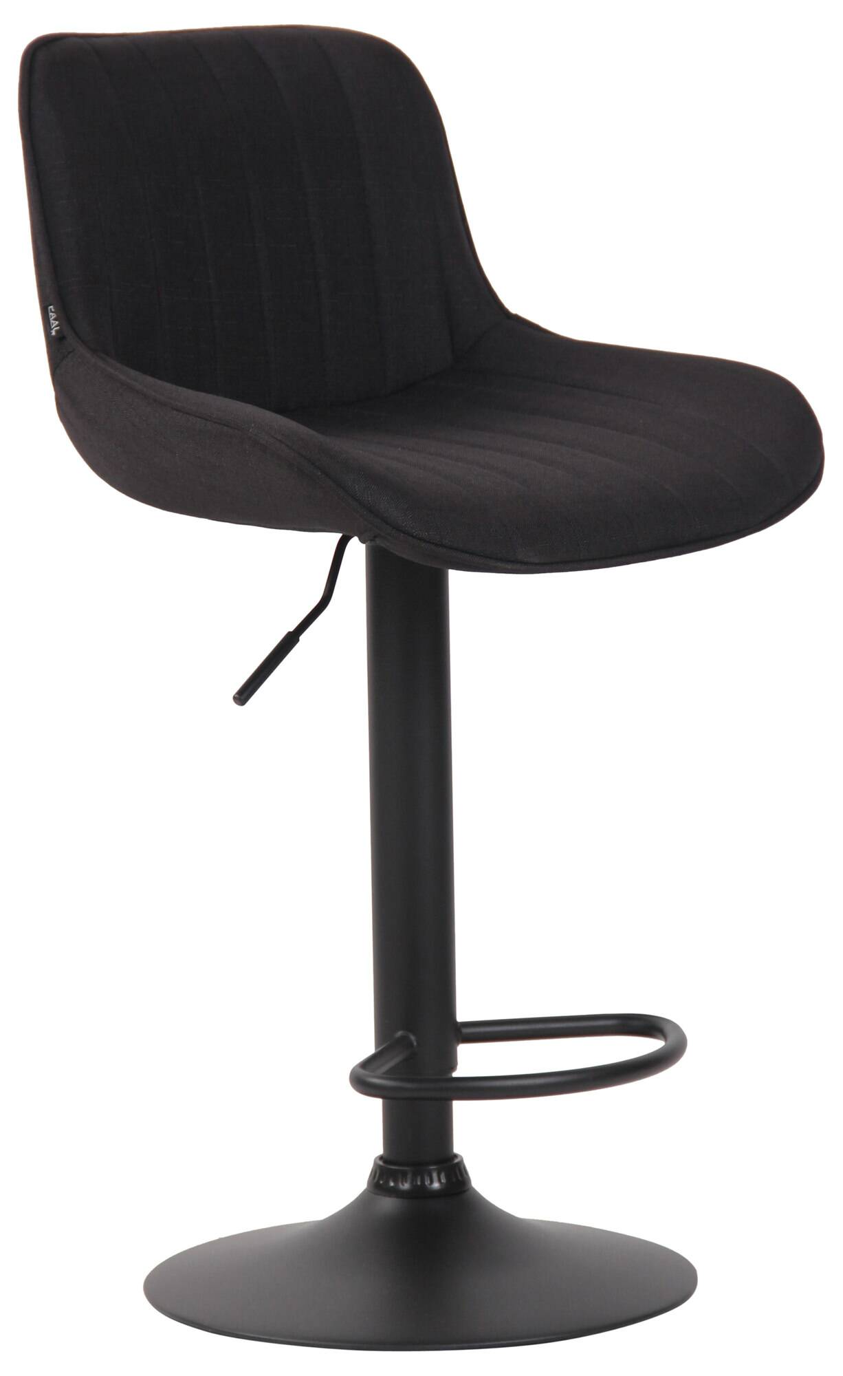 Lot de 2 Tabourets de bar Lentini en Tissu Pied trompette en Métal