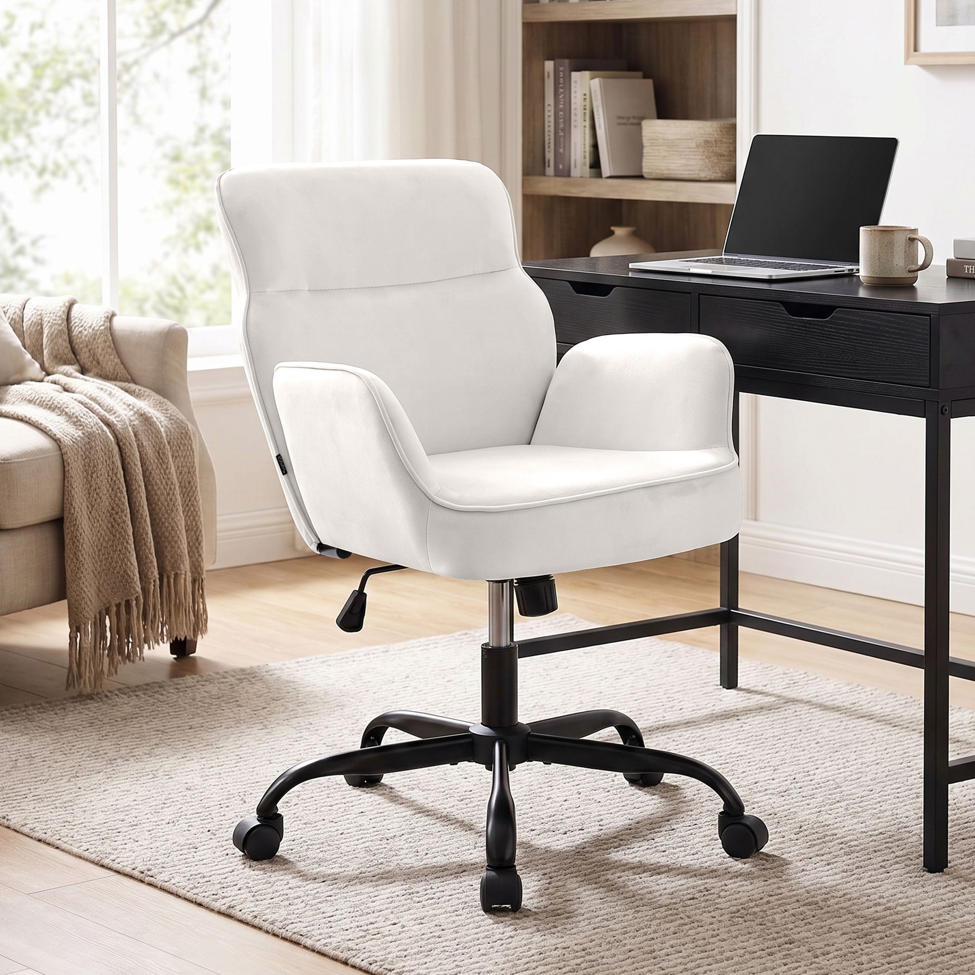Chaise de bureau Amado velours
