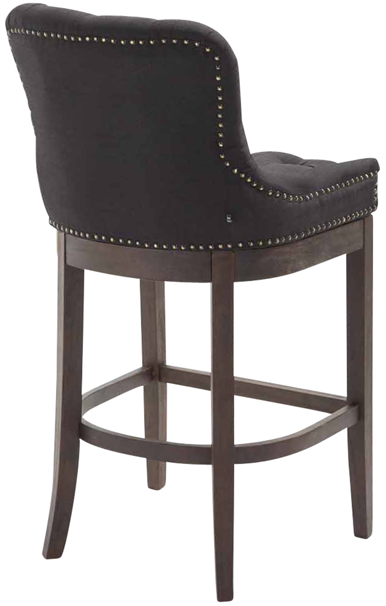 Tabouret de bar Lakewood tissu Piètement antique