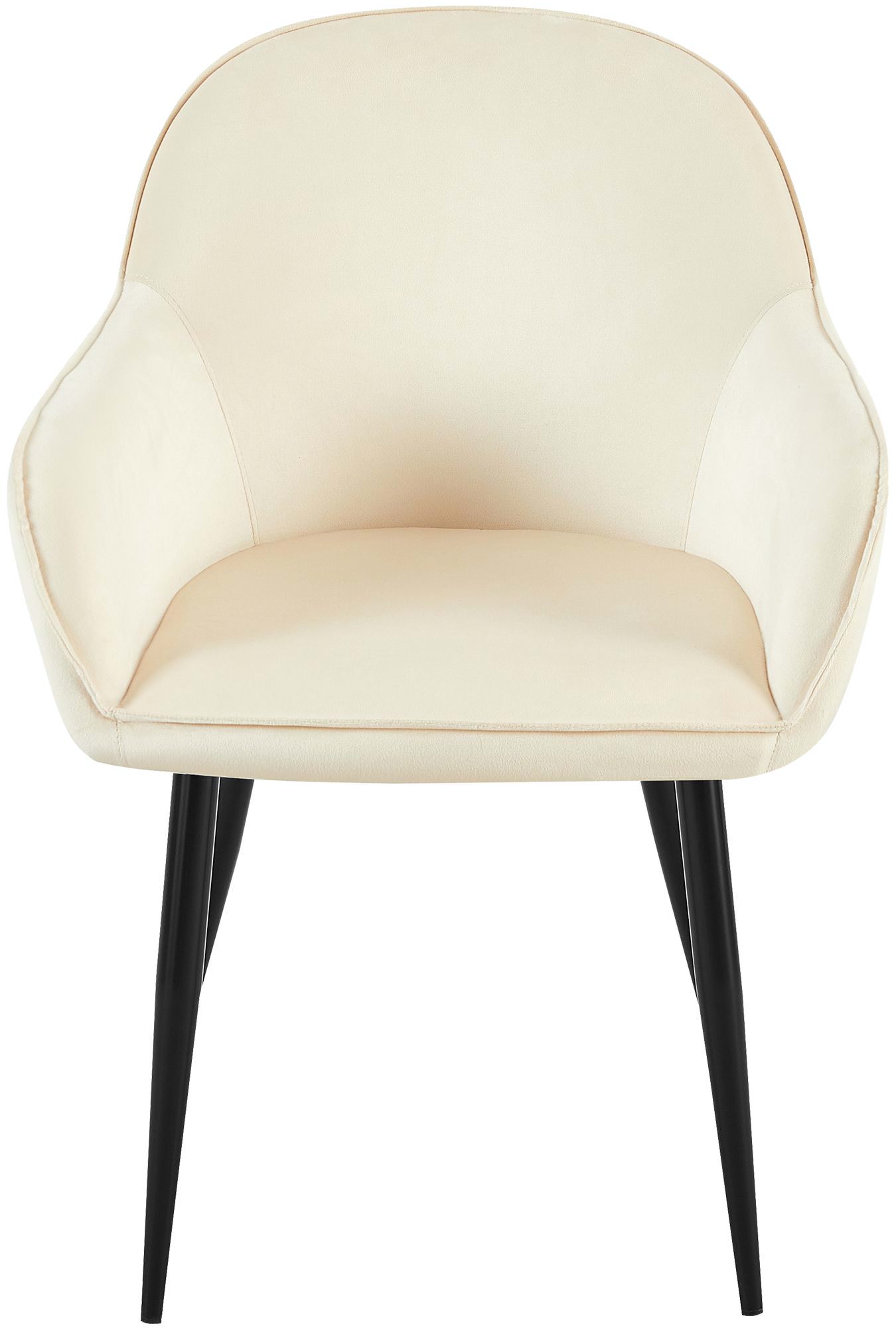 Lot de 2 chaises de salle à manger Boise velours