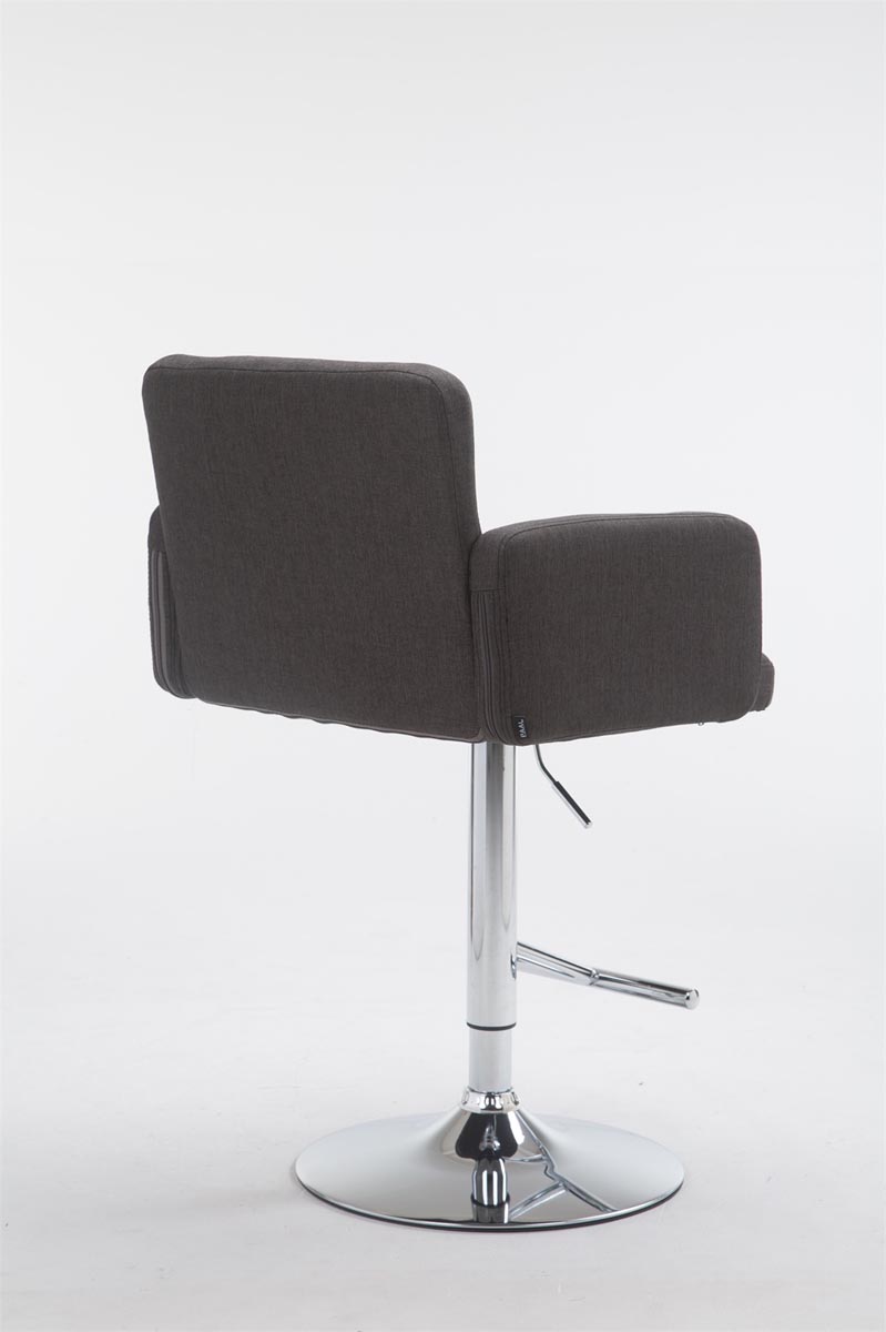 Tabouret de bar Los Angeles tissu avec pied en métal