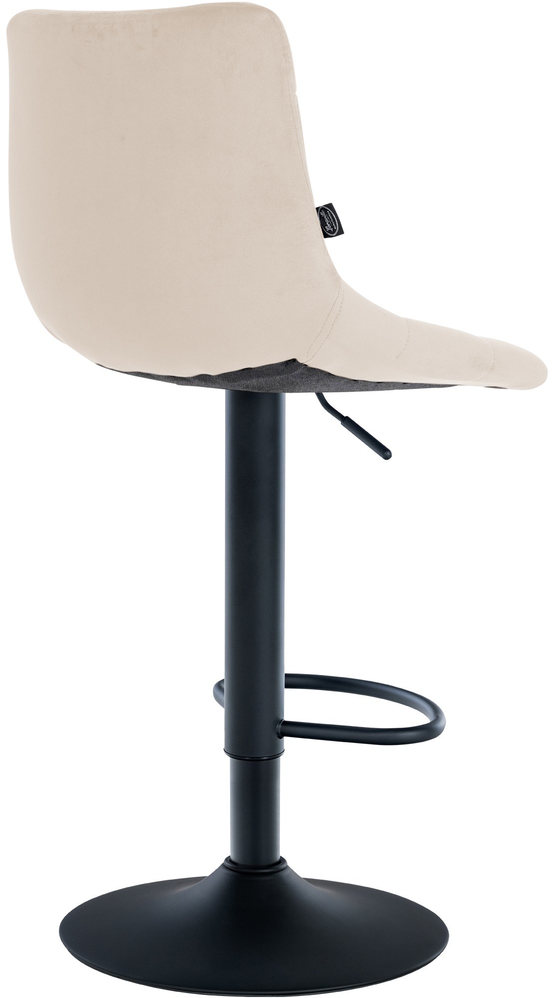 Lot de 2 tabourets de bar Jerry velours
