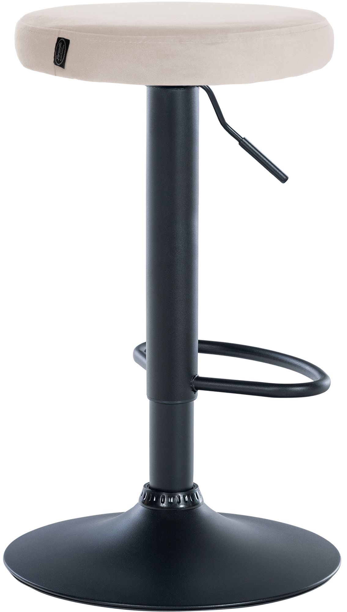 Tabouret de bar Ponte revêtement velours