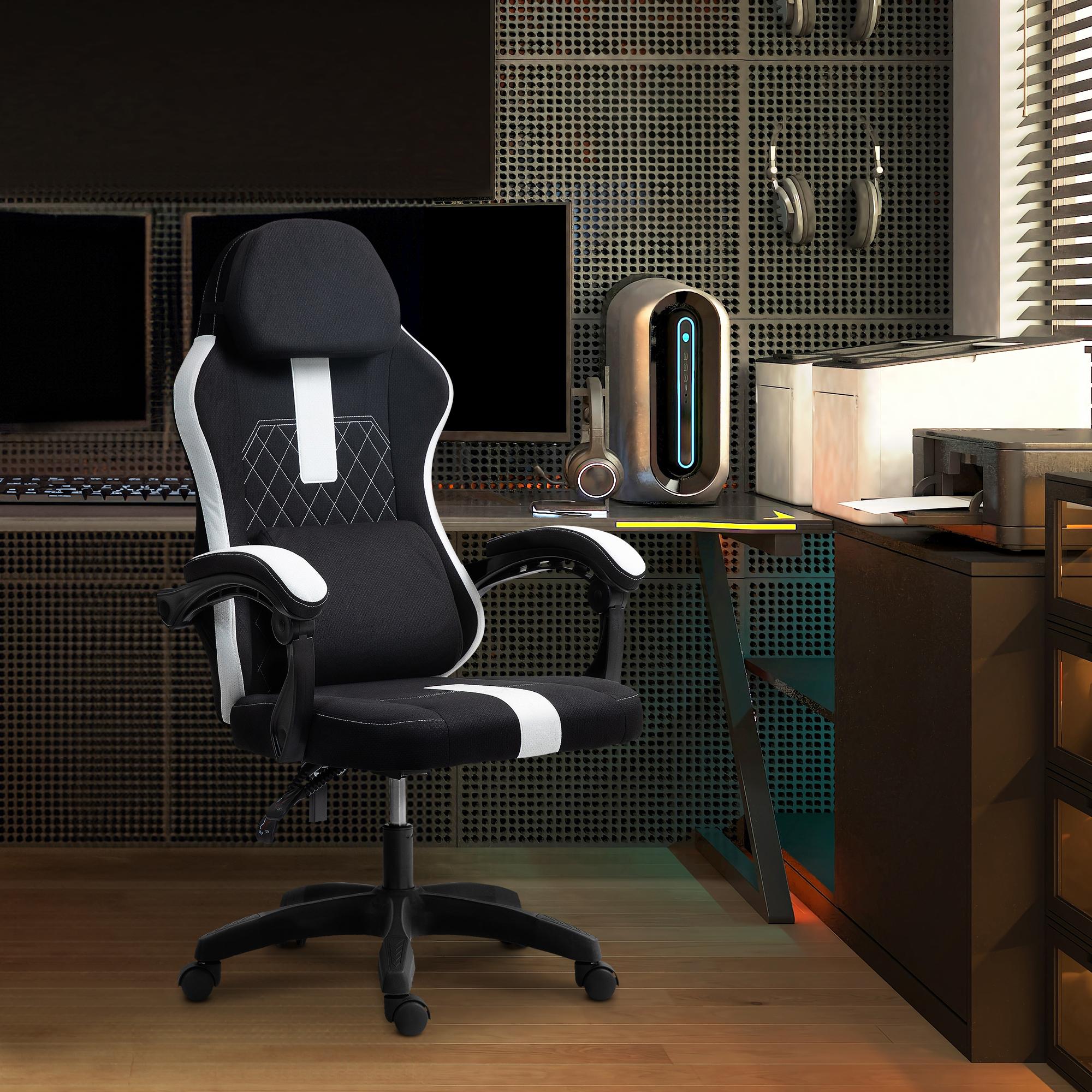 Chaise de bureau Miltona tissu