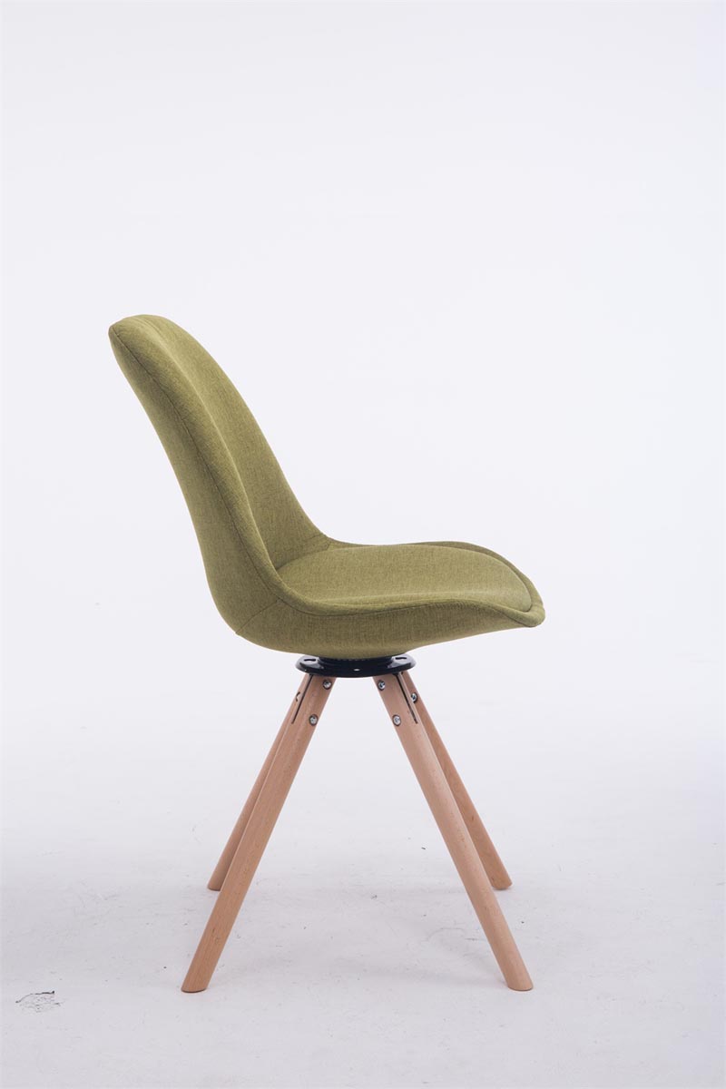 Chaise de salle à manger Troyes Pivotante Tissu Pieds Rond