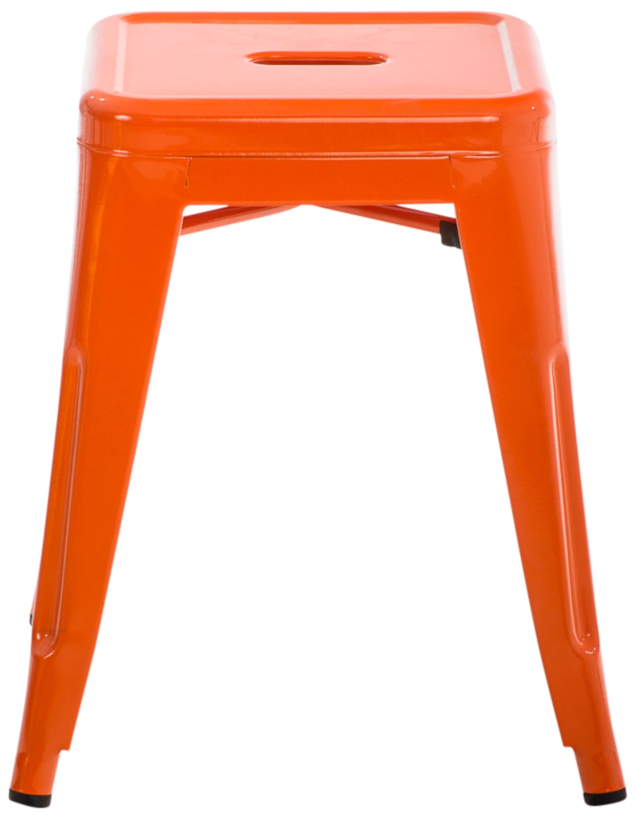 Lot de 4 tabourets bas au style industriel Armin en métal