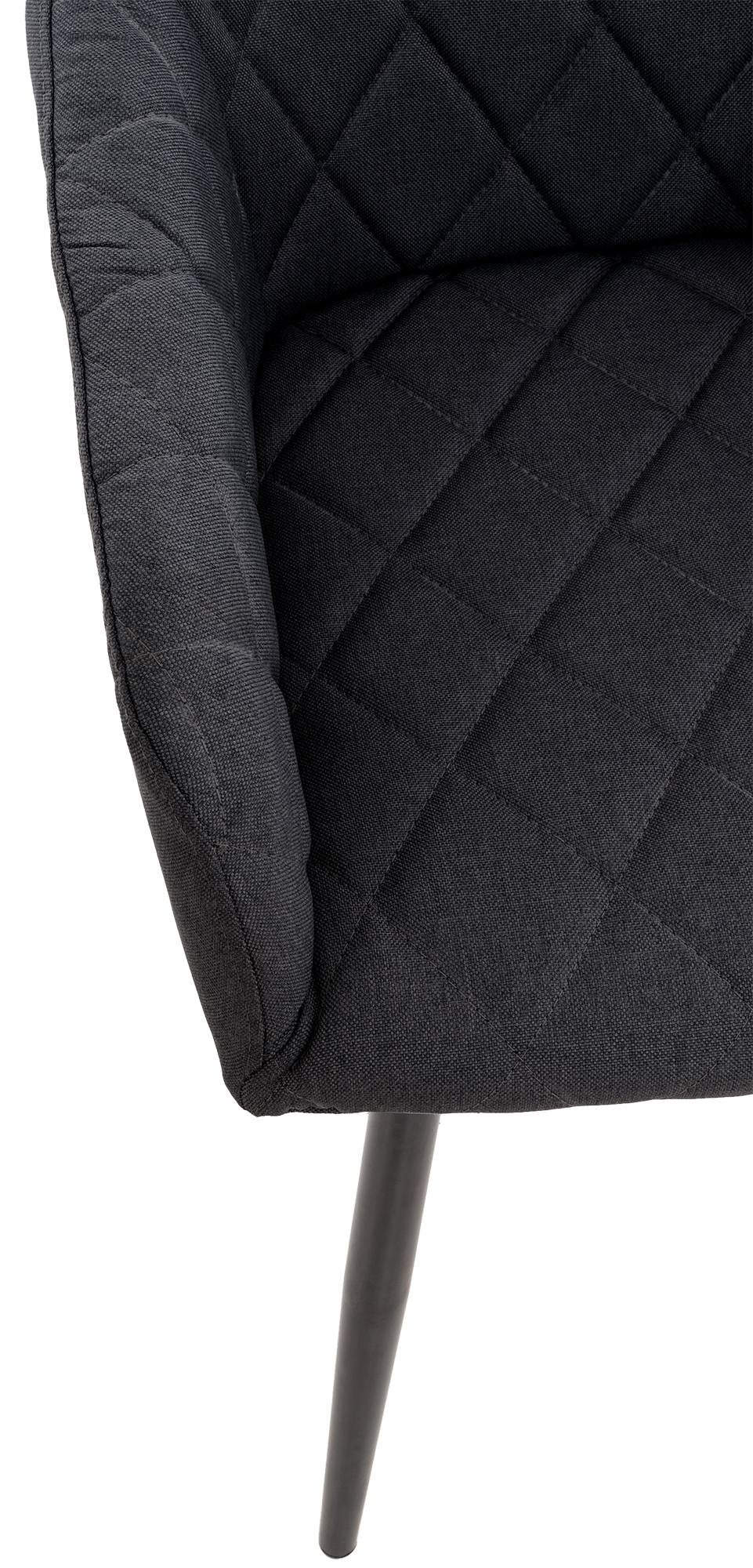 Chaise de salle à manger Shila avec Piètement en Métal noir