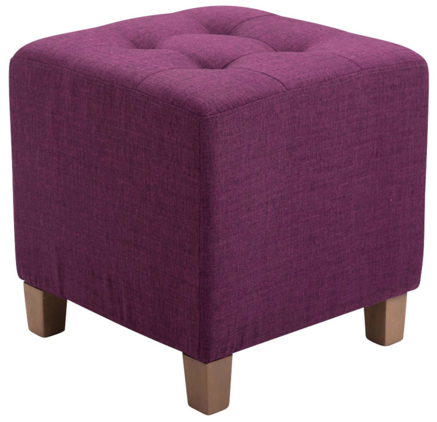 Lot de 2 tabourets bas Pharao en tissu