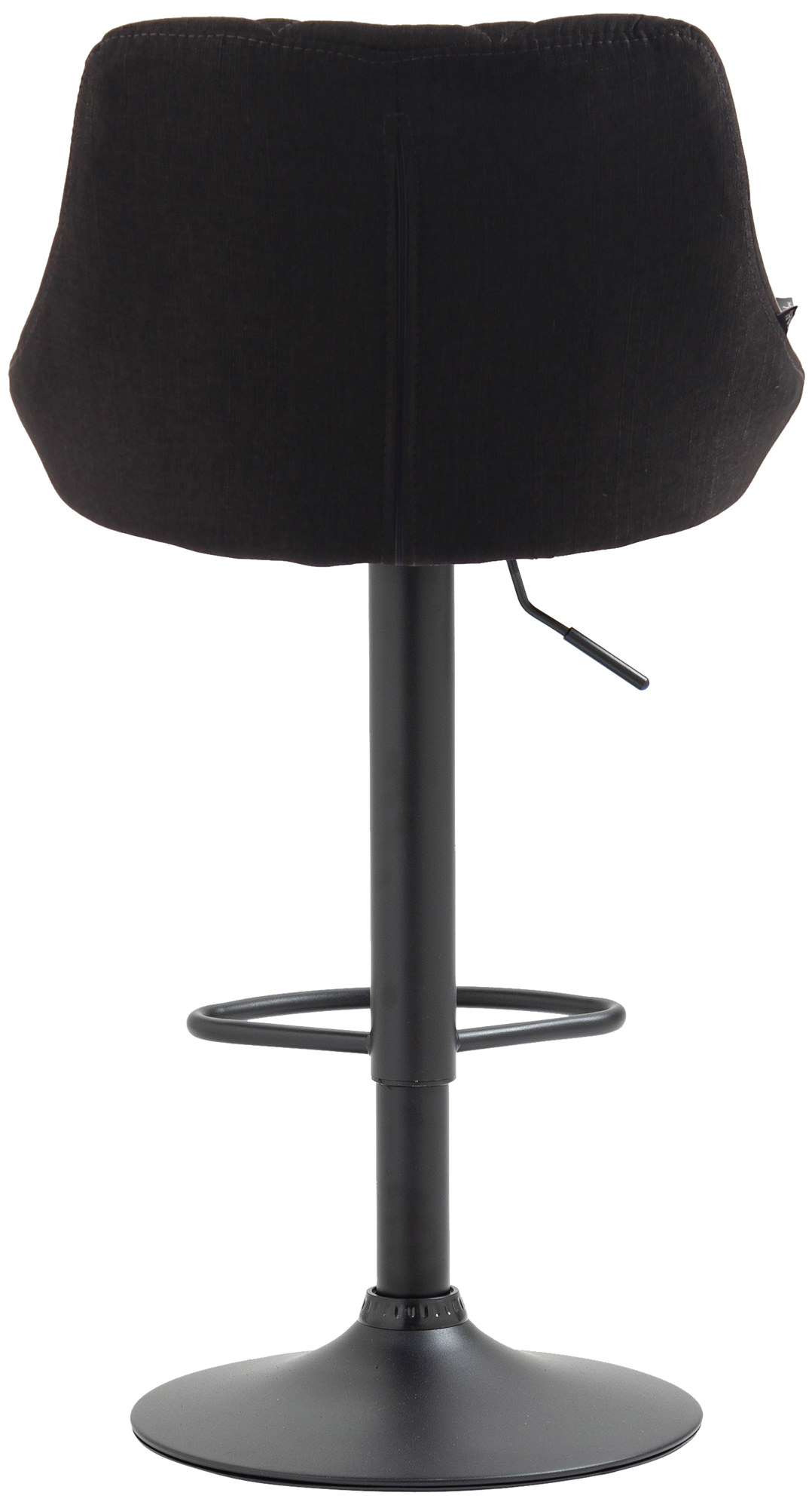 Tabouret de bar Lazio en Tissu Hauteur réglable siège pivotant
