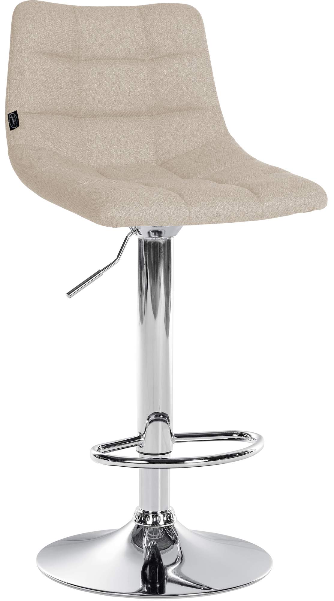 Lot de 2 tabourets de bar Jerry tissu