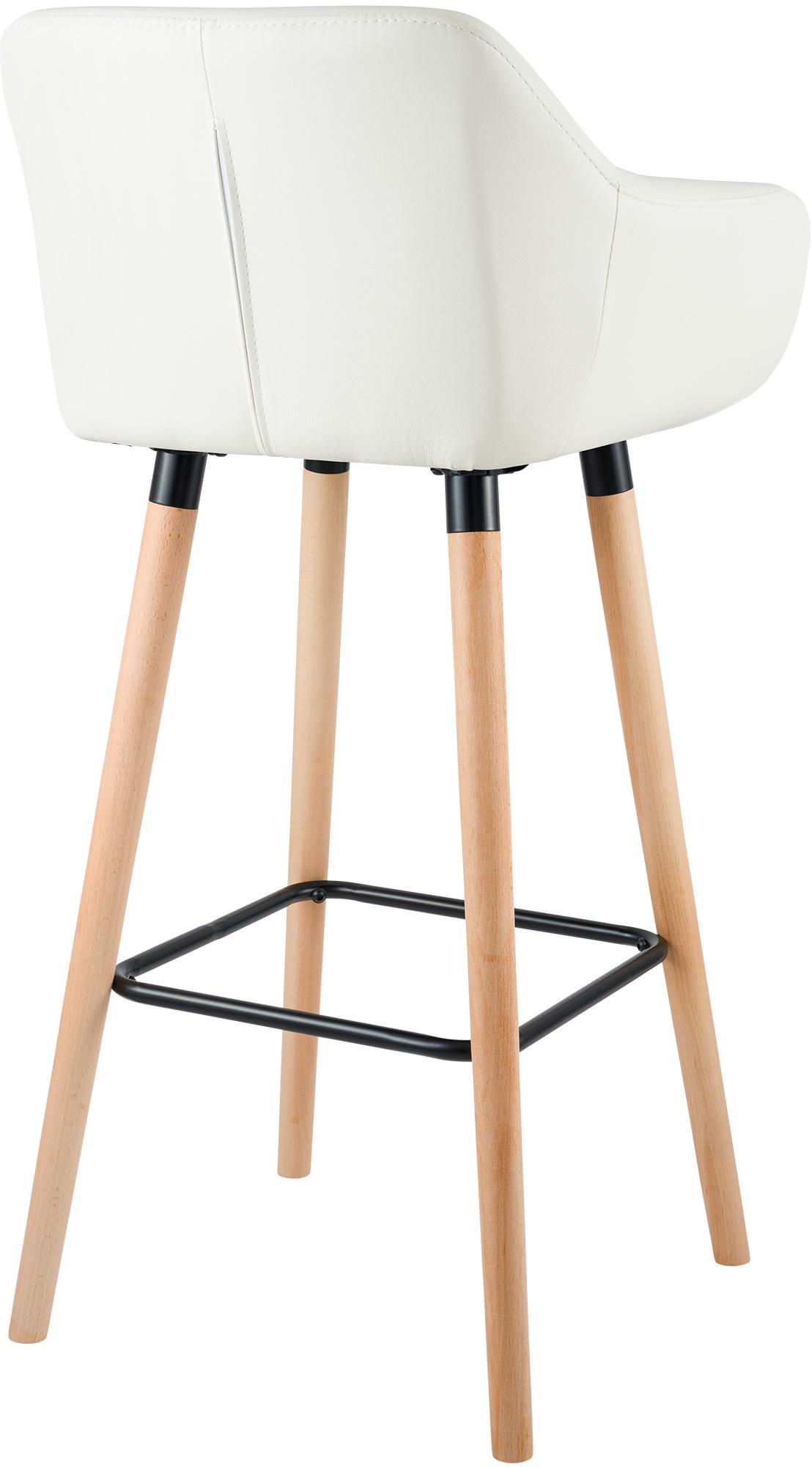 Ensemble de 2 tabourets de bar Grant en simili cuir