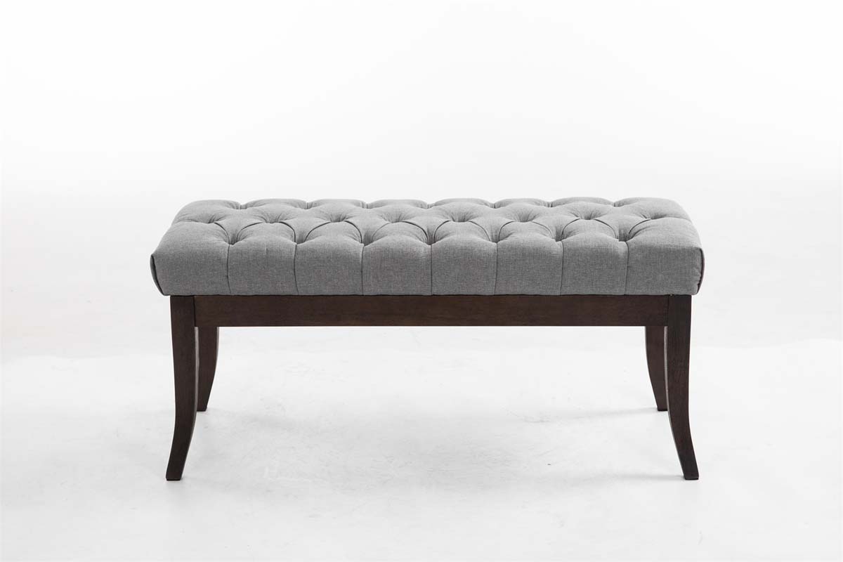 Banc Ramses tissu antique sombre