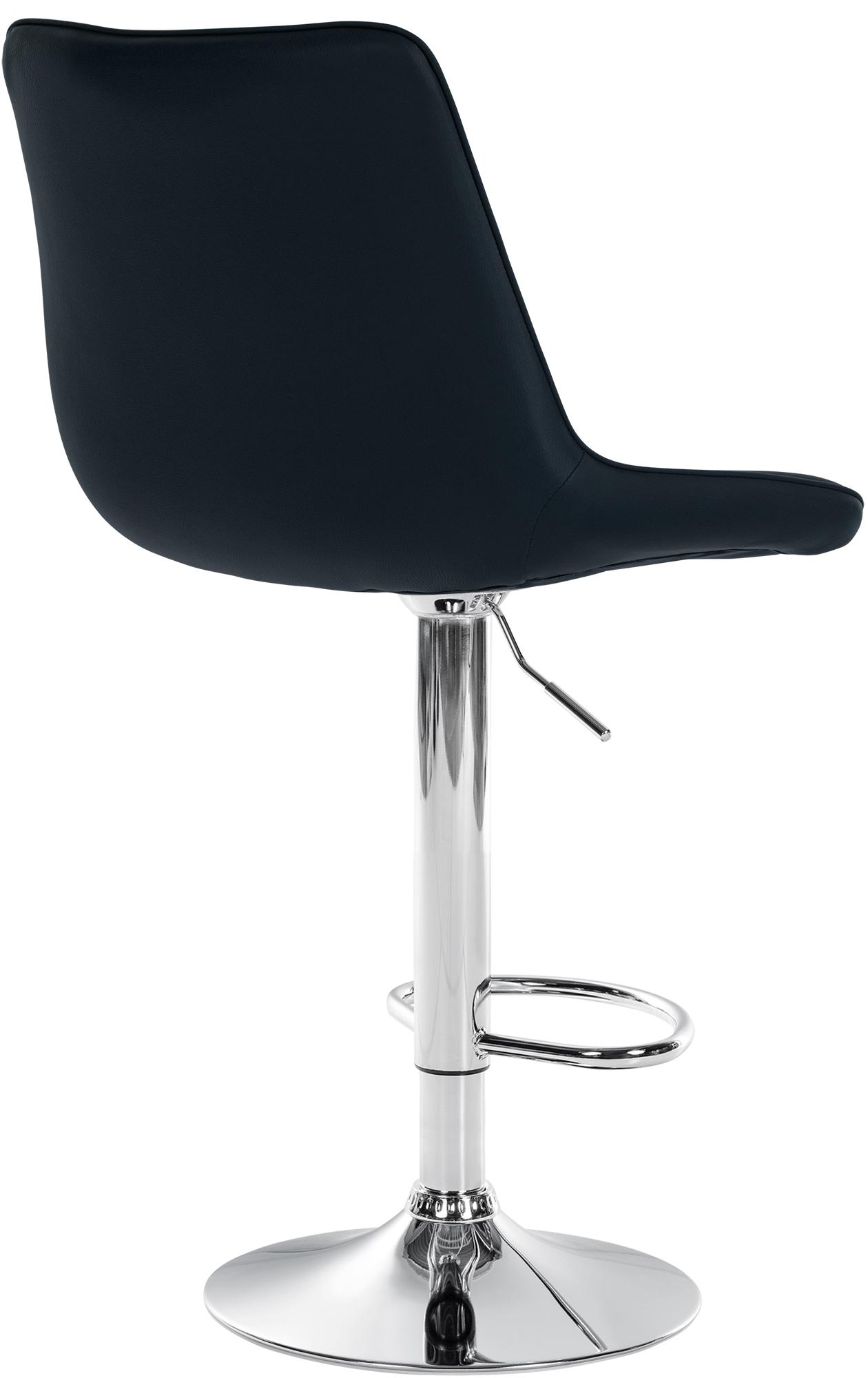 Tabouret de bar Toni en Similicuir Pied en Métal réglable pivotant