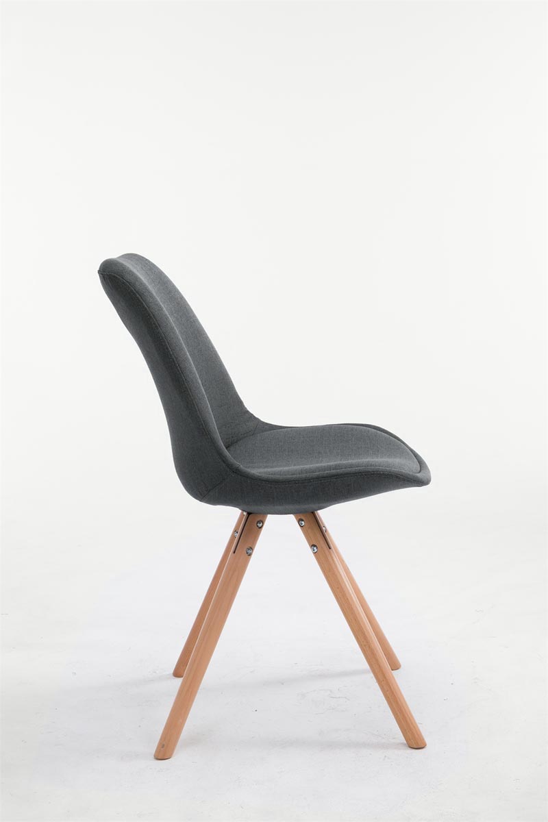 Chaise Toulouse tissu pieds ronds