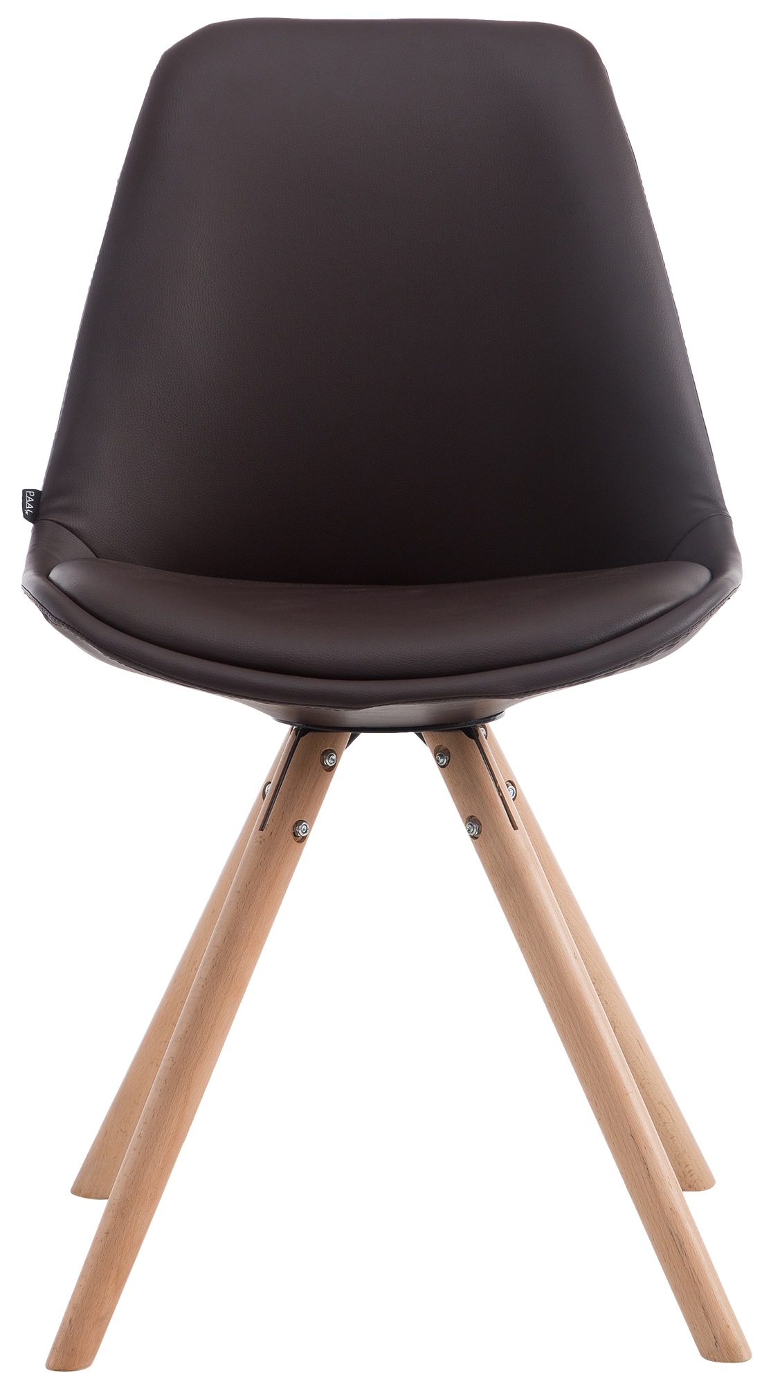 Chaise visiteur LAVAL similicuir pieds ronds
