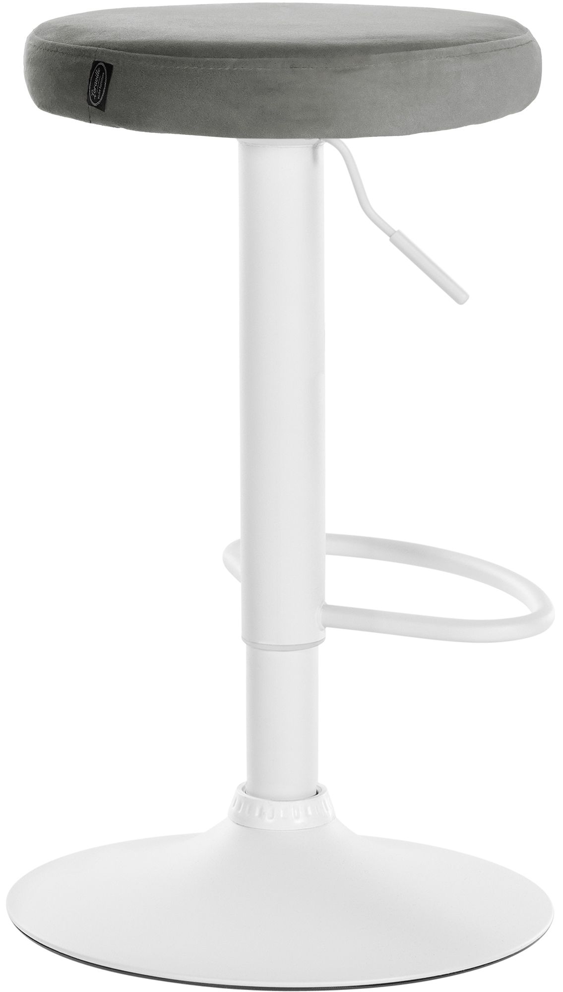 Lot de 2 tabourets de bar Ponte velours