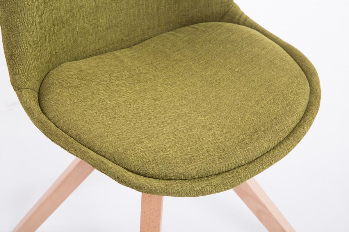 Chaise Toulouse tissu piétement en forme carrée