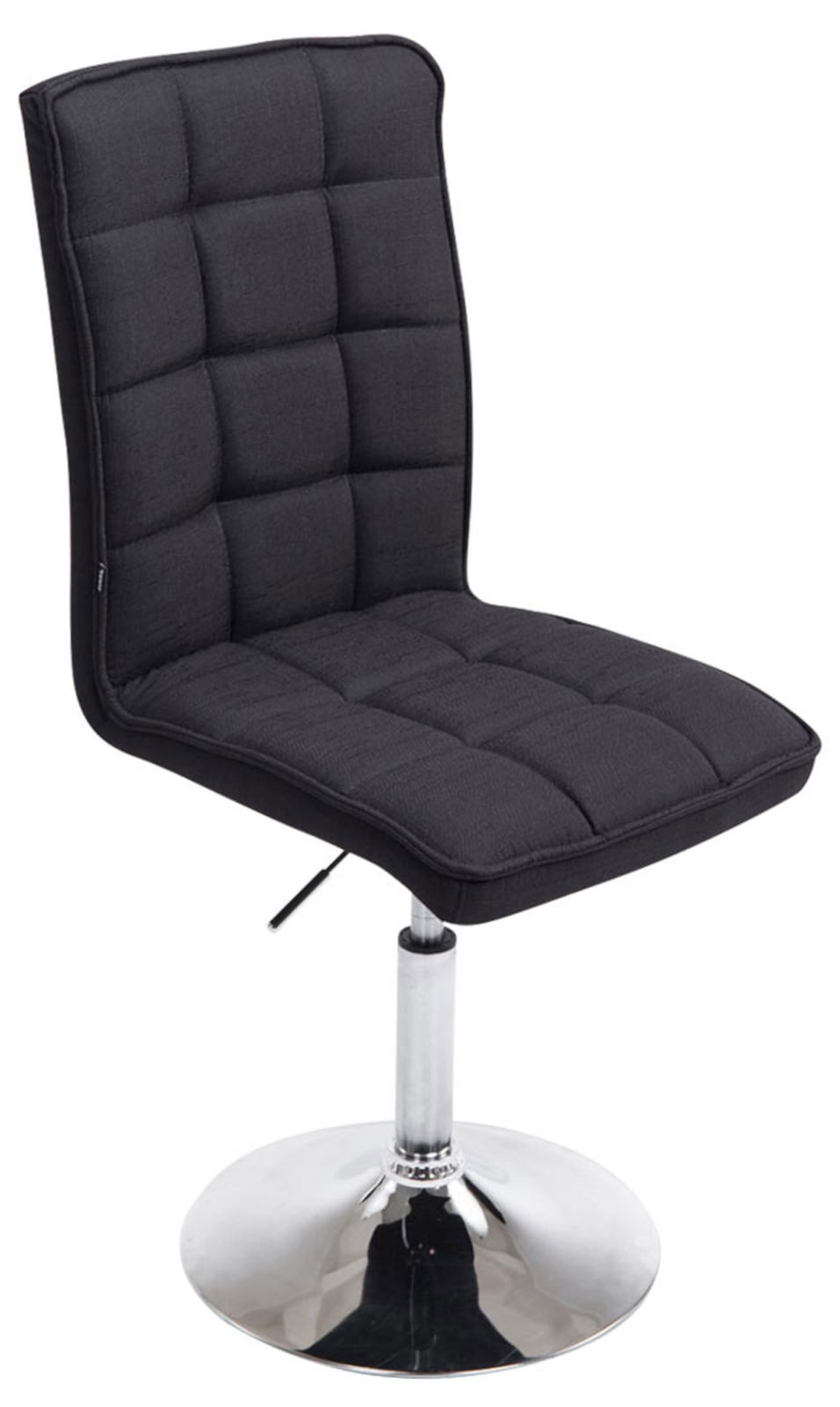 Lot de 2 chaises de salle à manger Peking V2 en tissu avec pied trompette