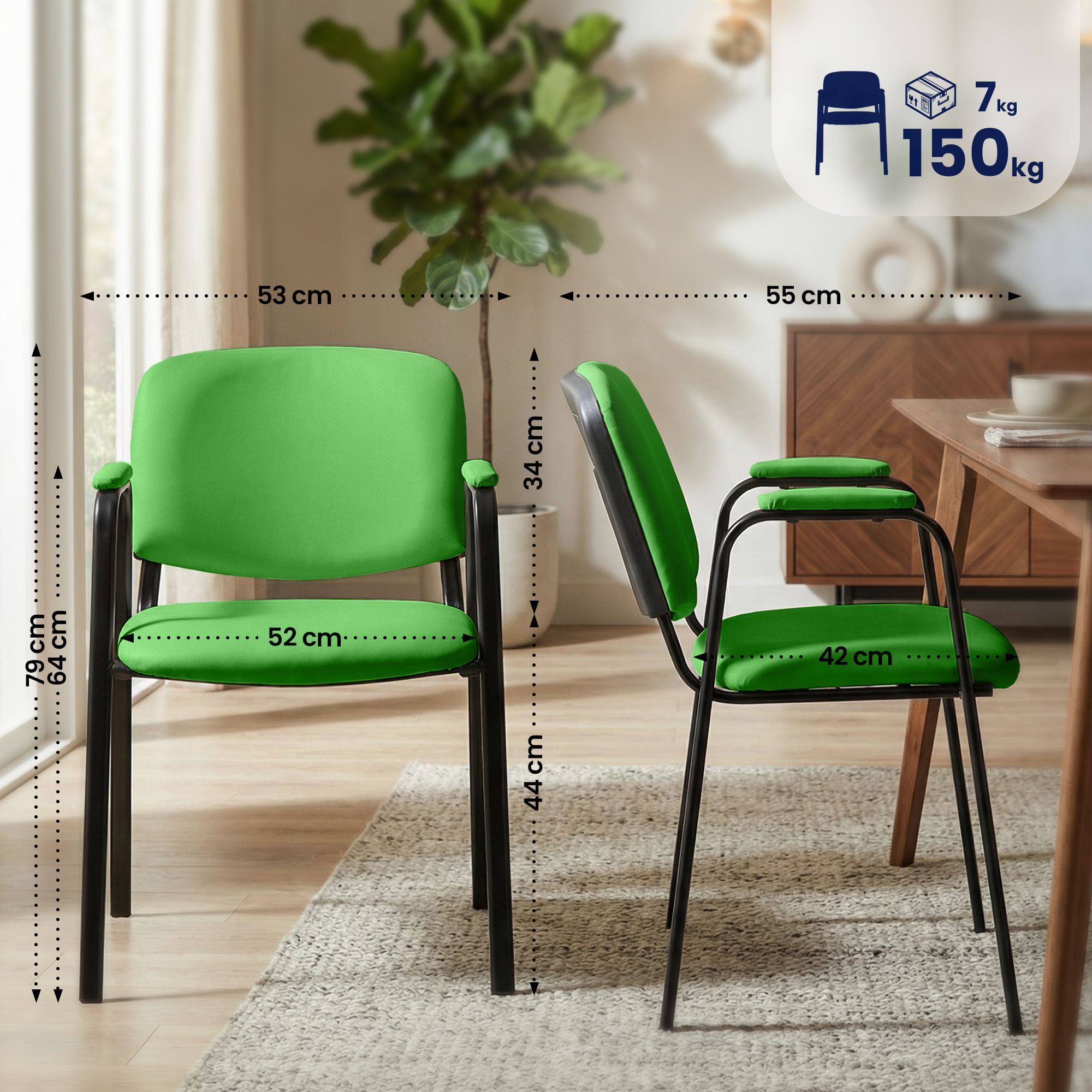 Chaise Empilable Ken Pro en Similicuir