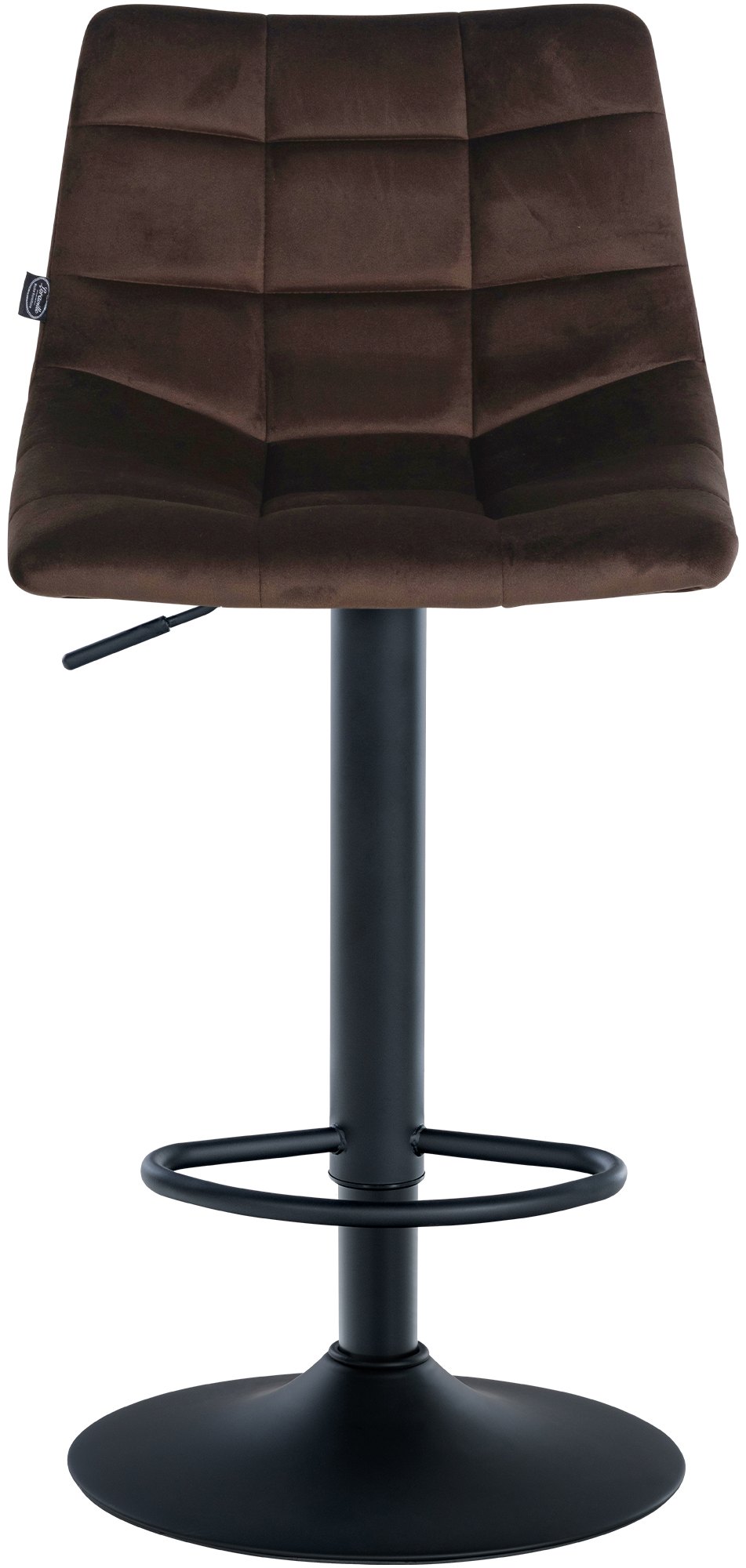 Lot de 2 tabourets de bar Jerry velours