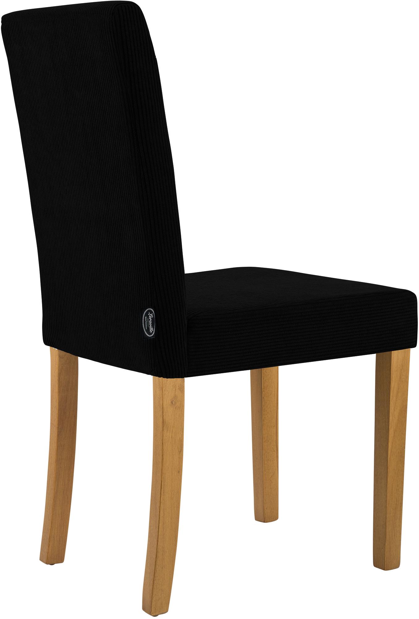 Lot de 2 chaises de salle a manger Ina en velours cotele