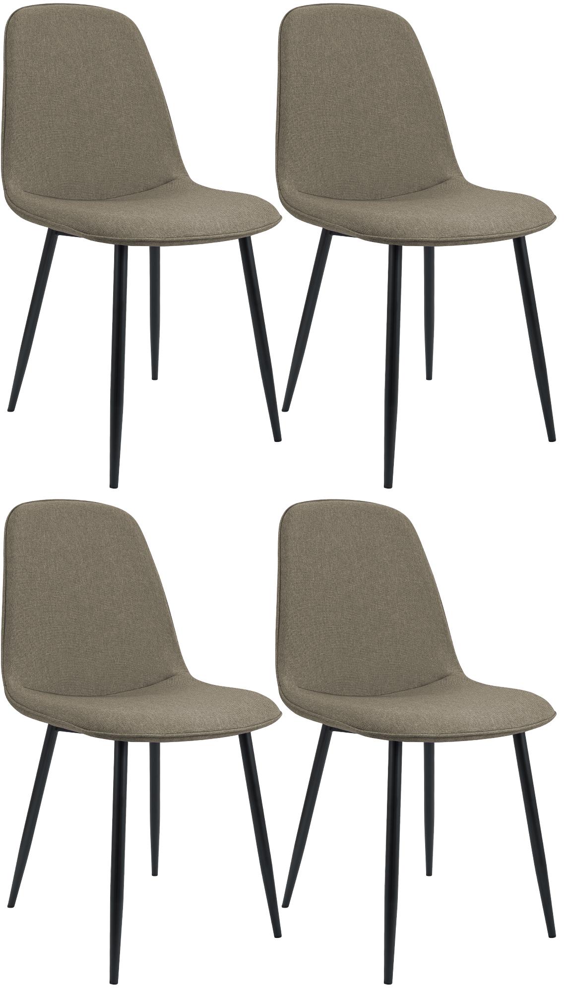 Ensemble de 4 chaises de salle à manger Maryam