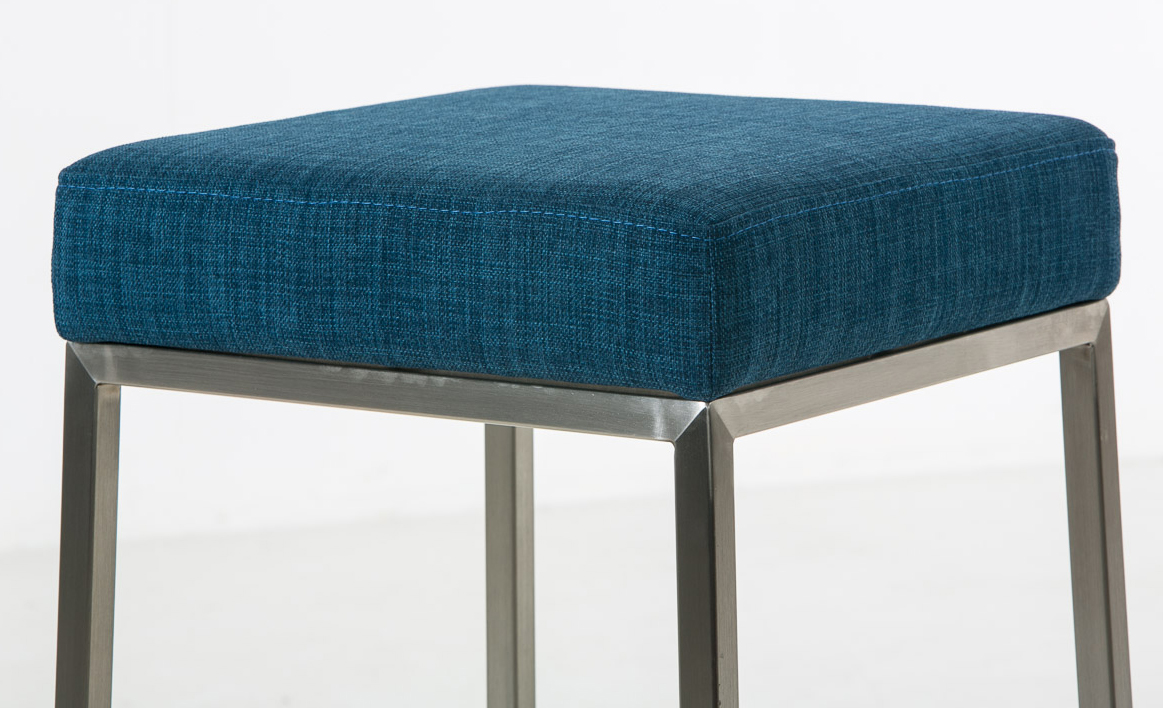 Lot de 2 tabourets de bar Montréal avec revêtement en tissu