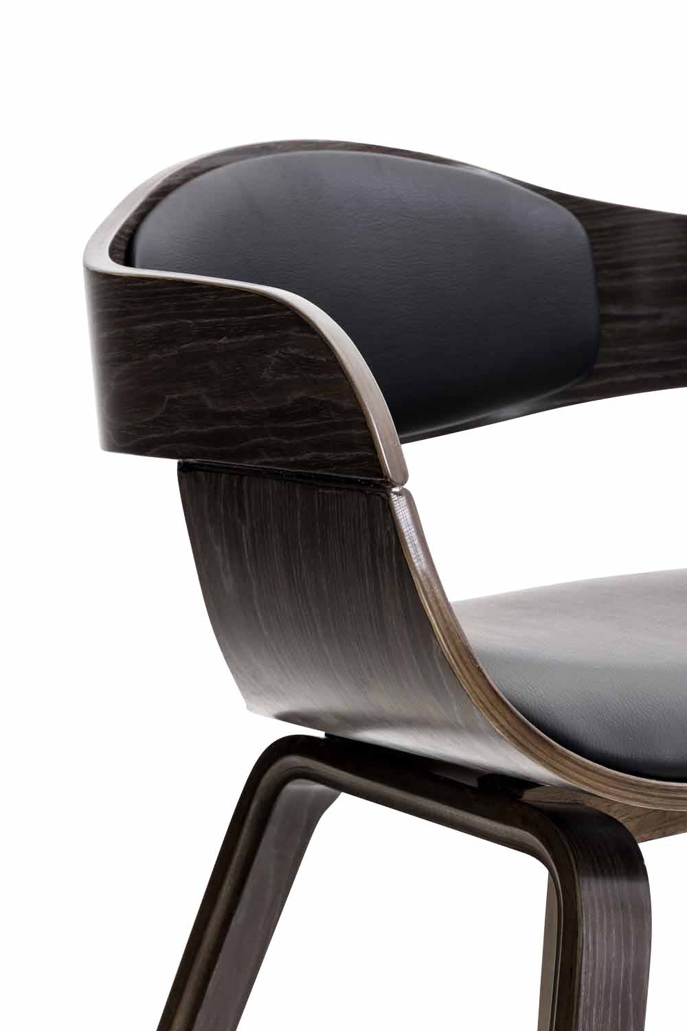 Chaise retro Kingston en similicuir
