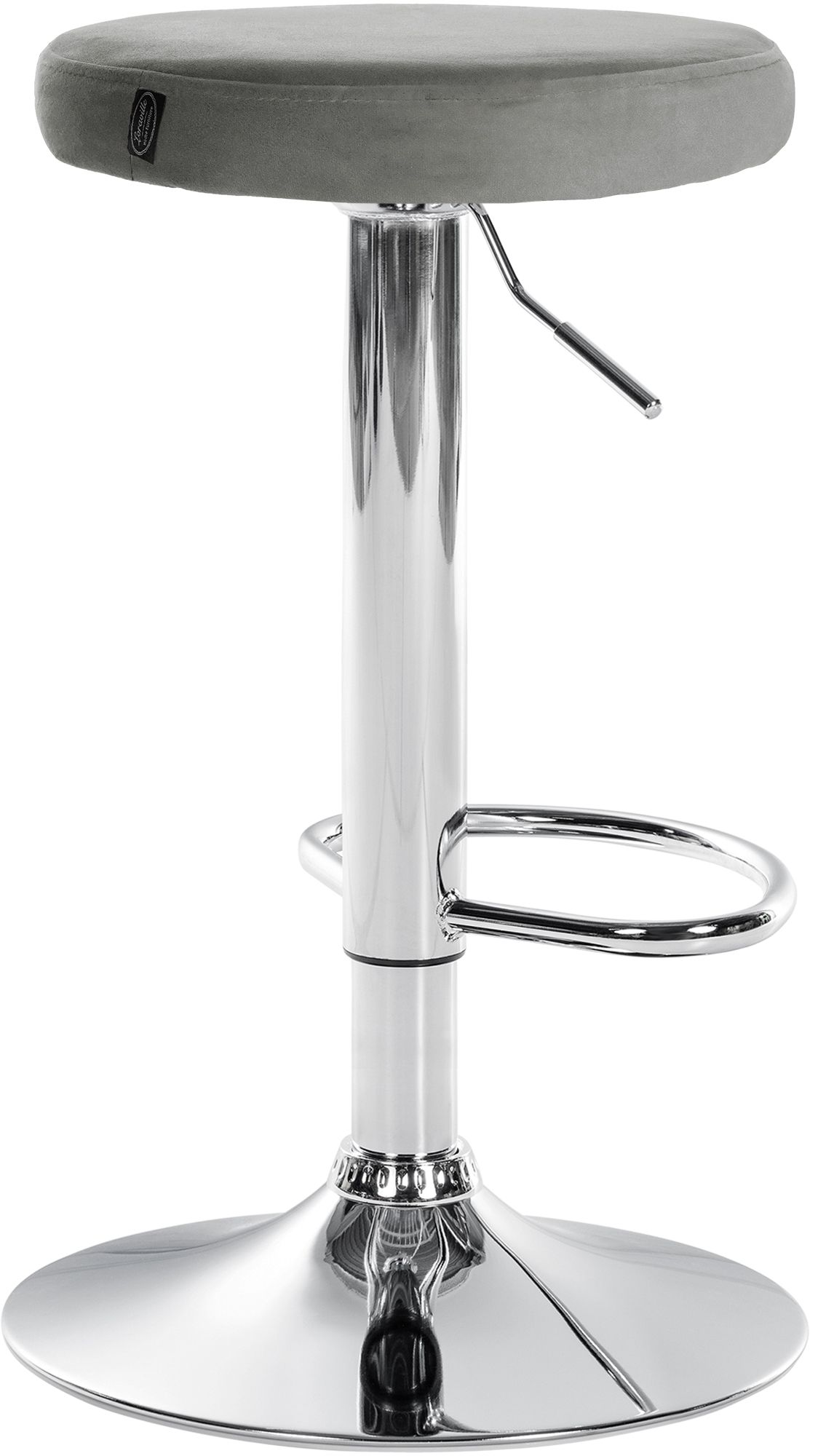 Lot de 2 tabourets de bar Ponte velours