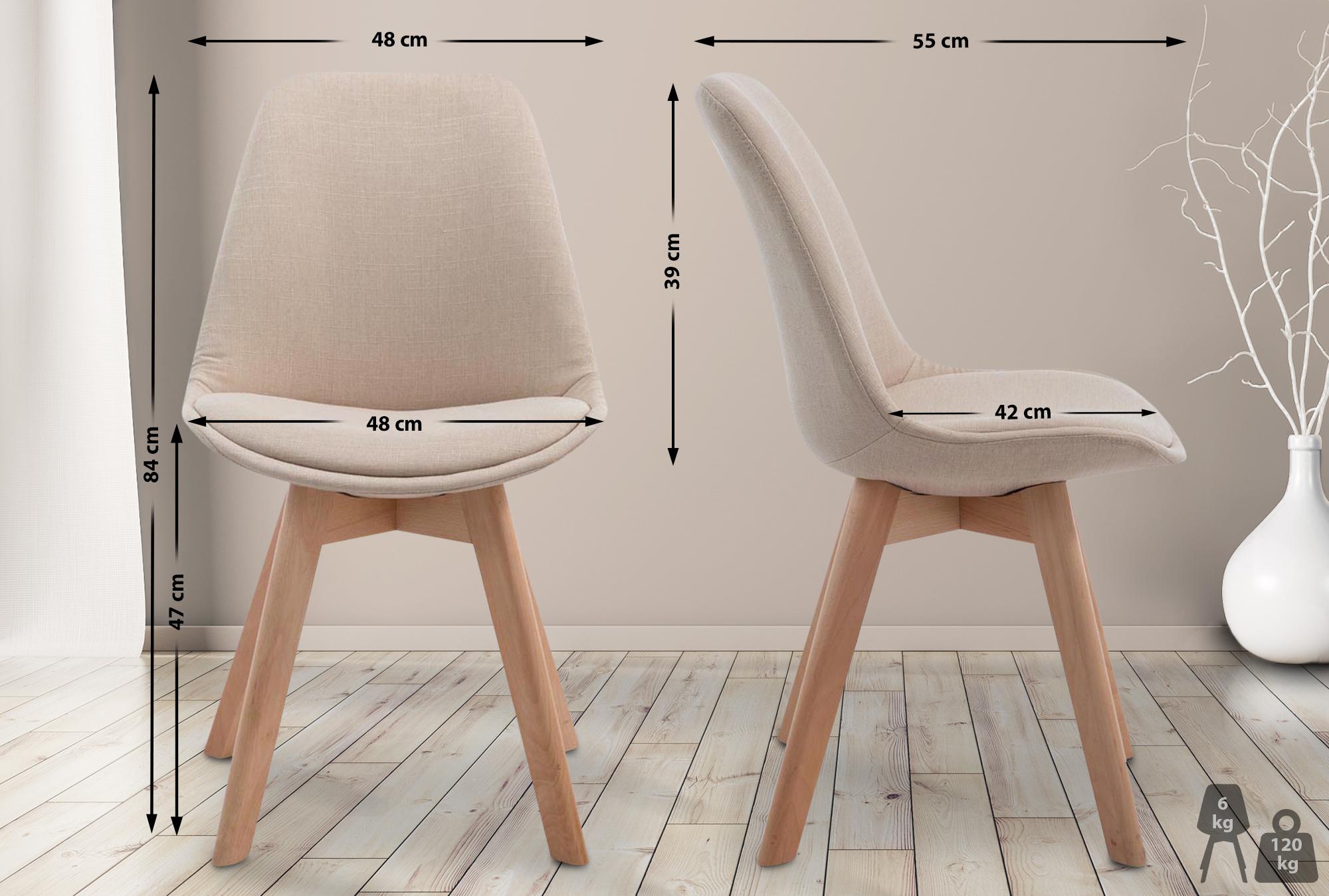 Chaise de visiteur Borneo V2 tissu
