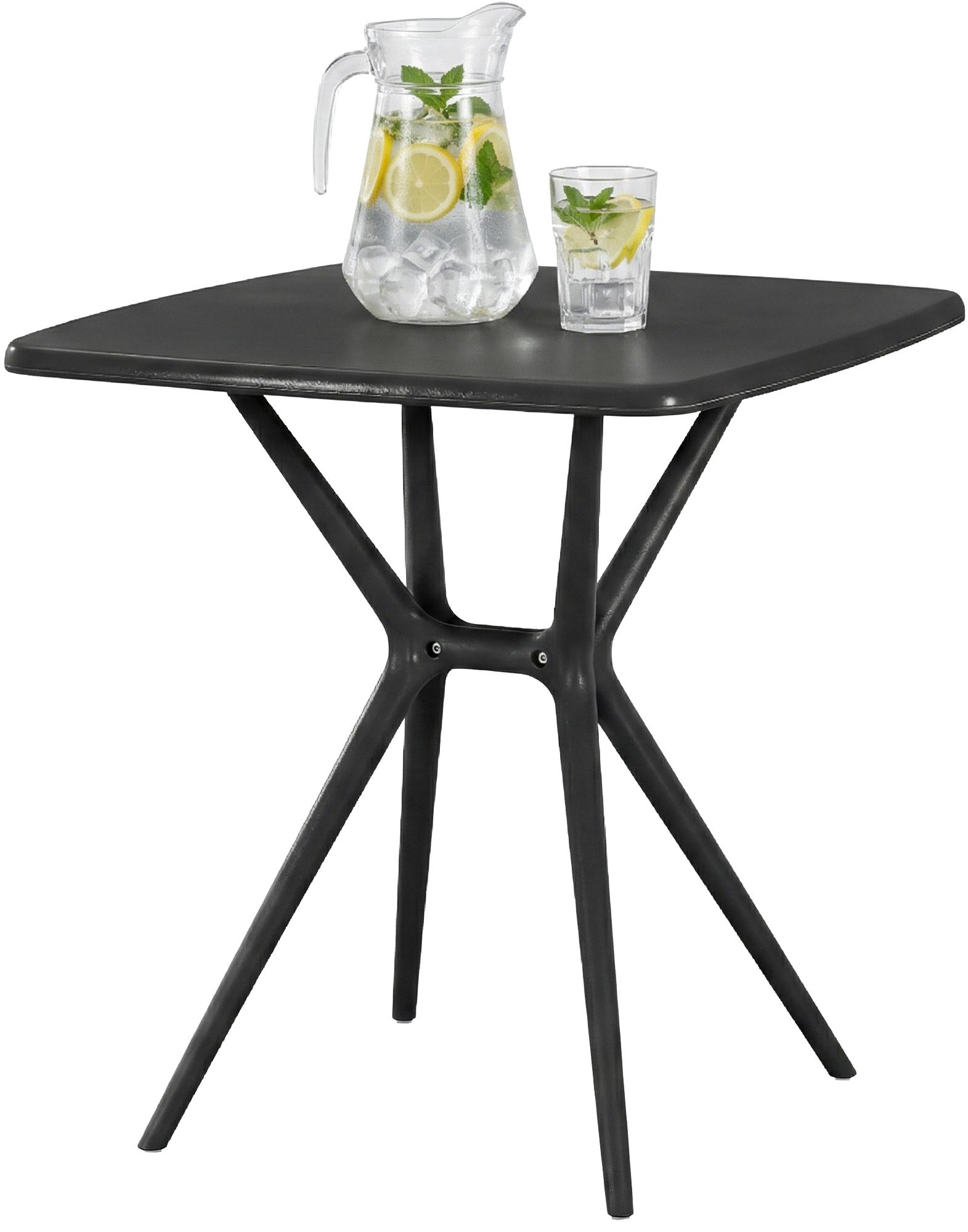 Table de jardin Becky carree 72 x 72 cm