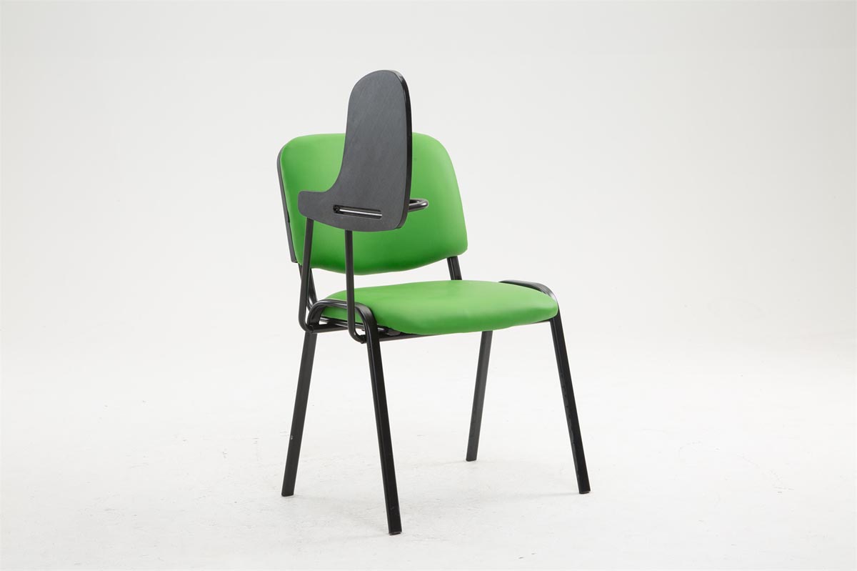 Chaise Ken en similicuir avec tablette rabattable