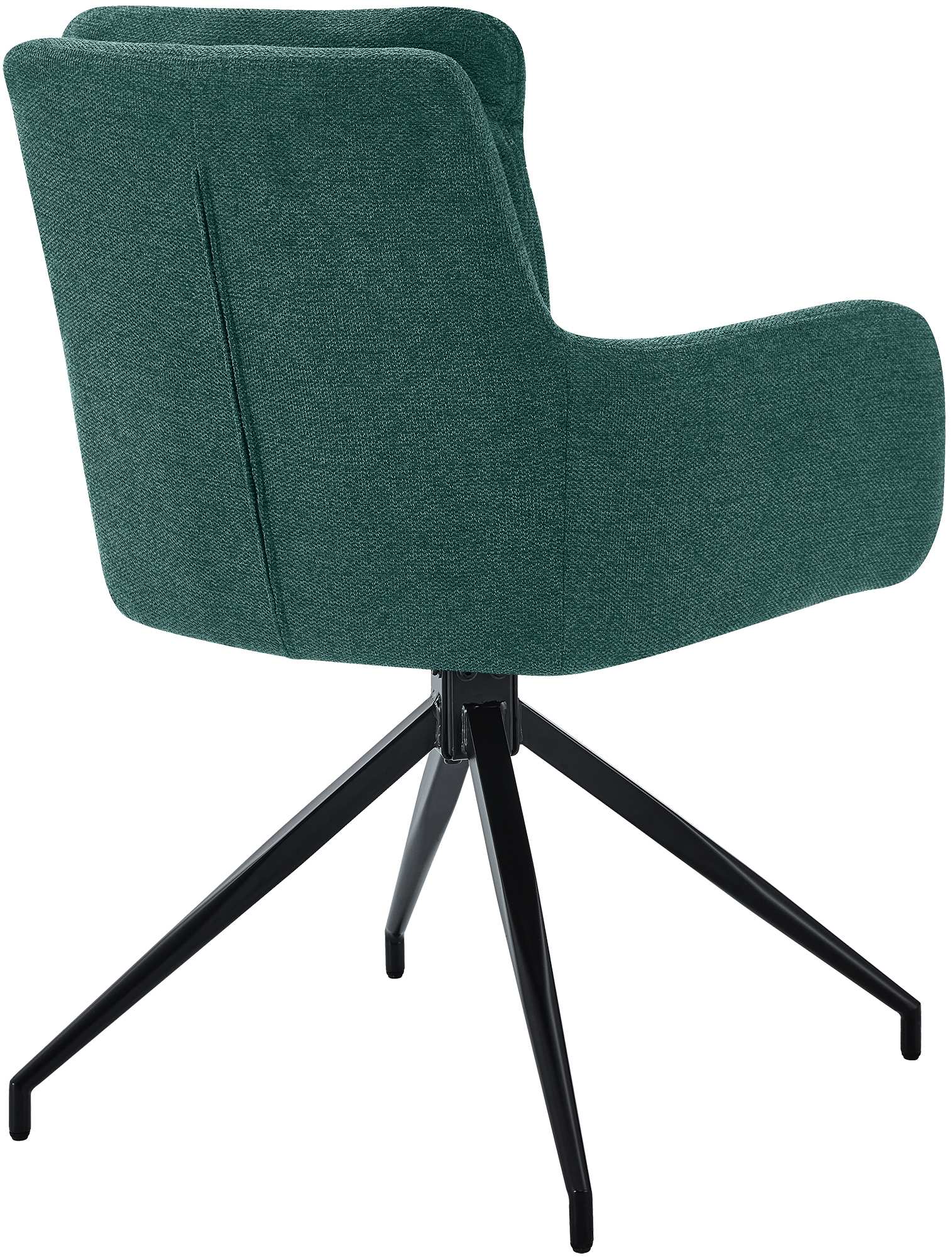 Lot de 2 chaises de salle à manger Somers tissu