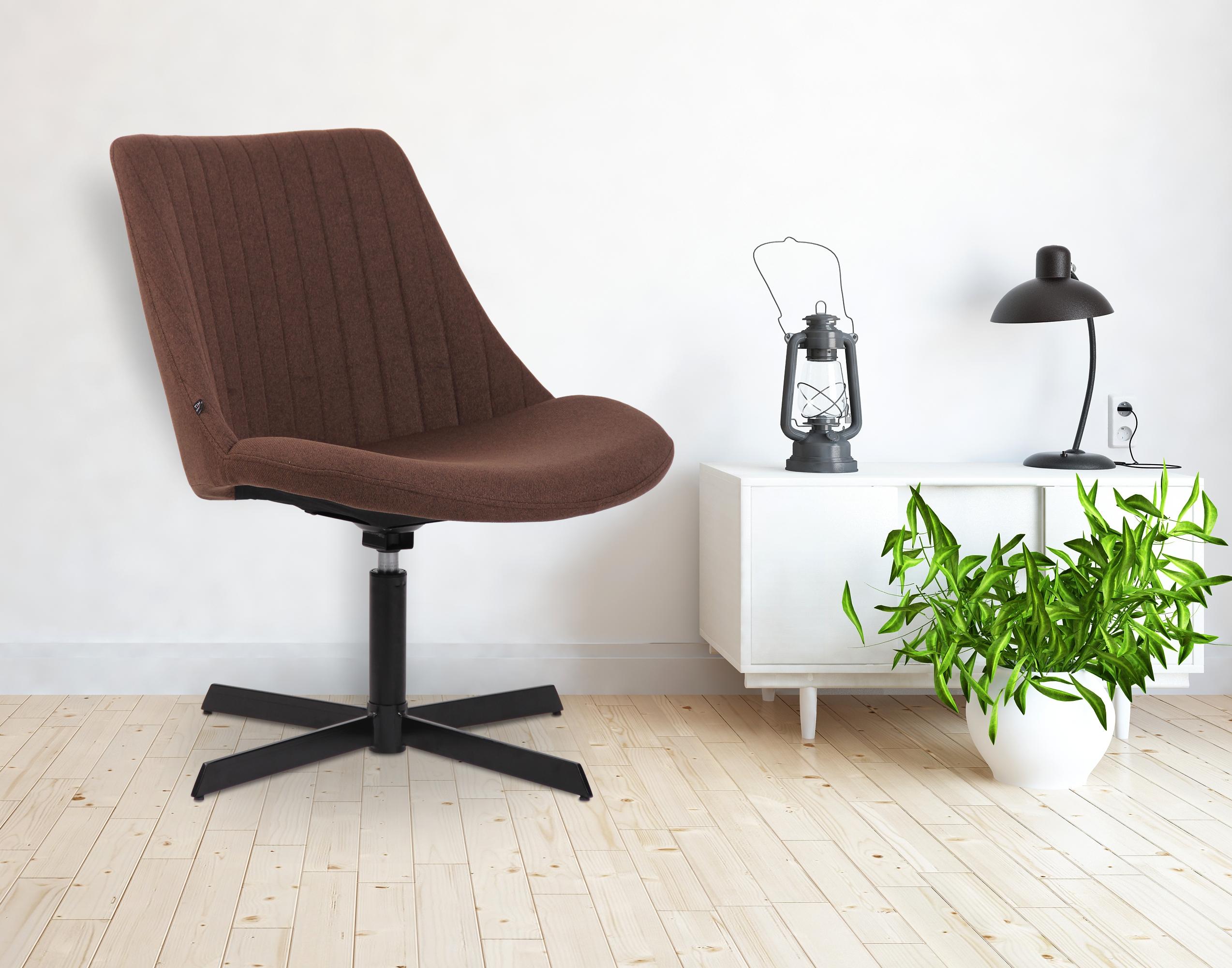 Chaise lounge Granby en Tissu avec Pied en métal