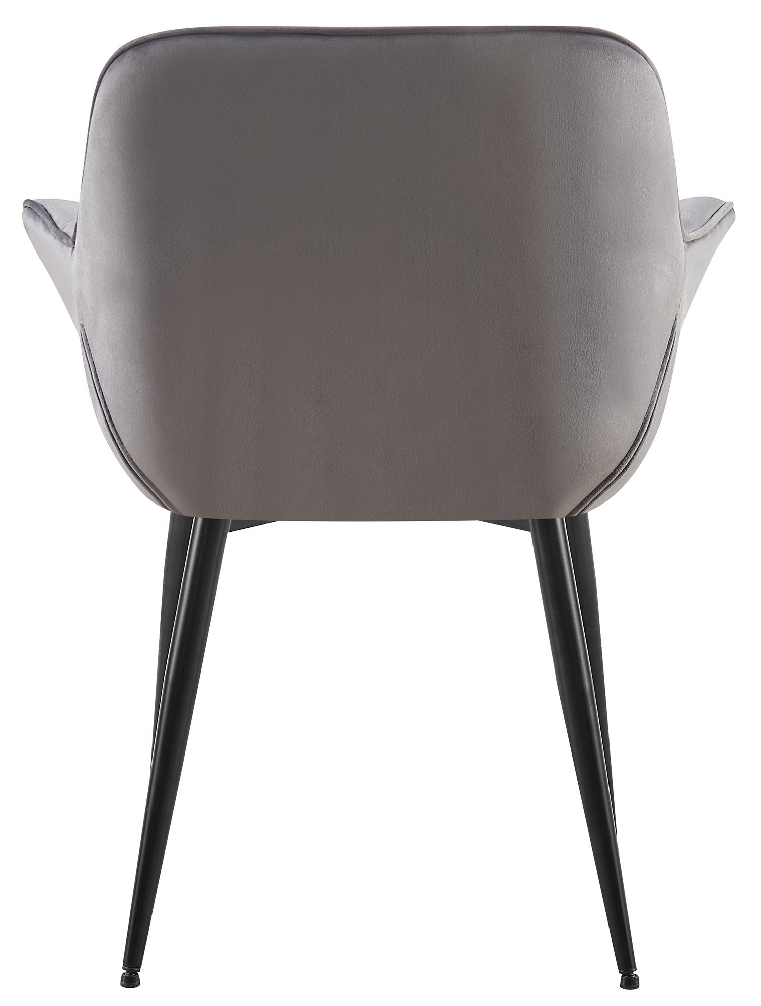 Lot de 2 chaises de salle à manger Roseville velours