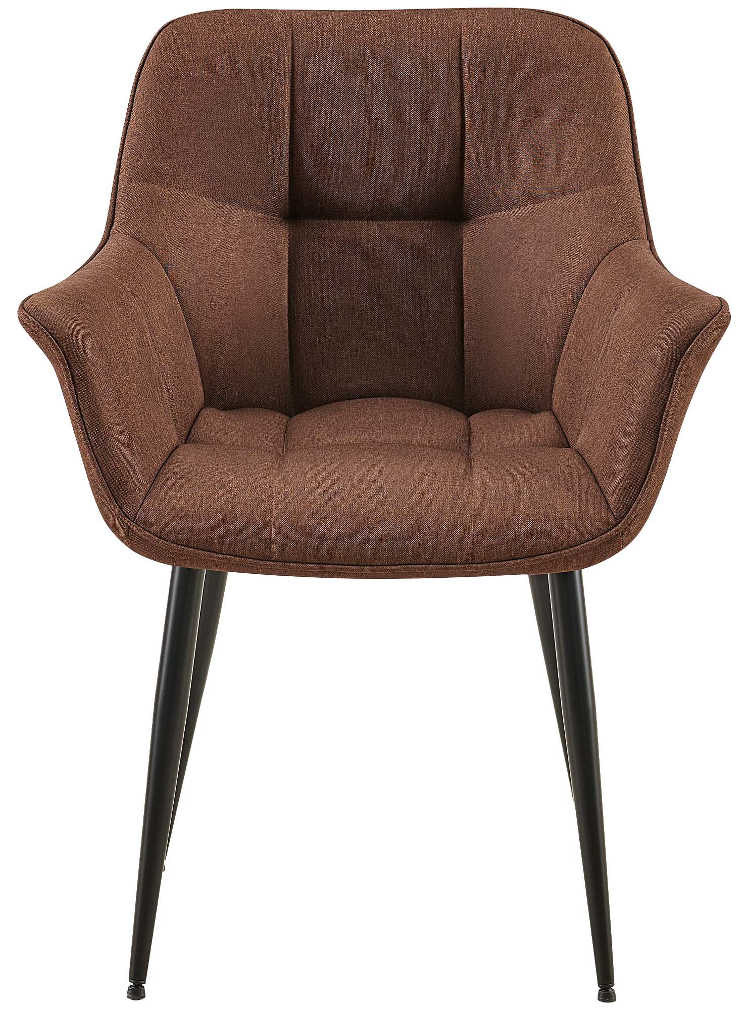 Chaise de salle à manger Roseville avec accoudoirs et pieds en métal