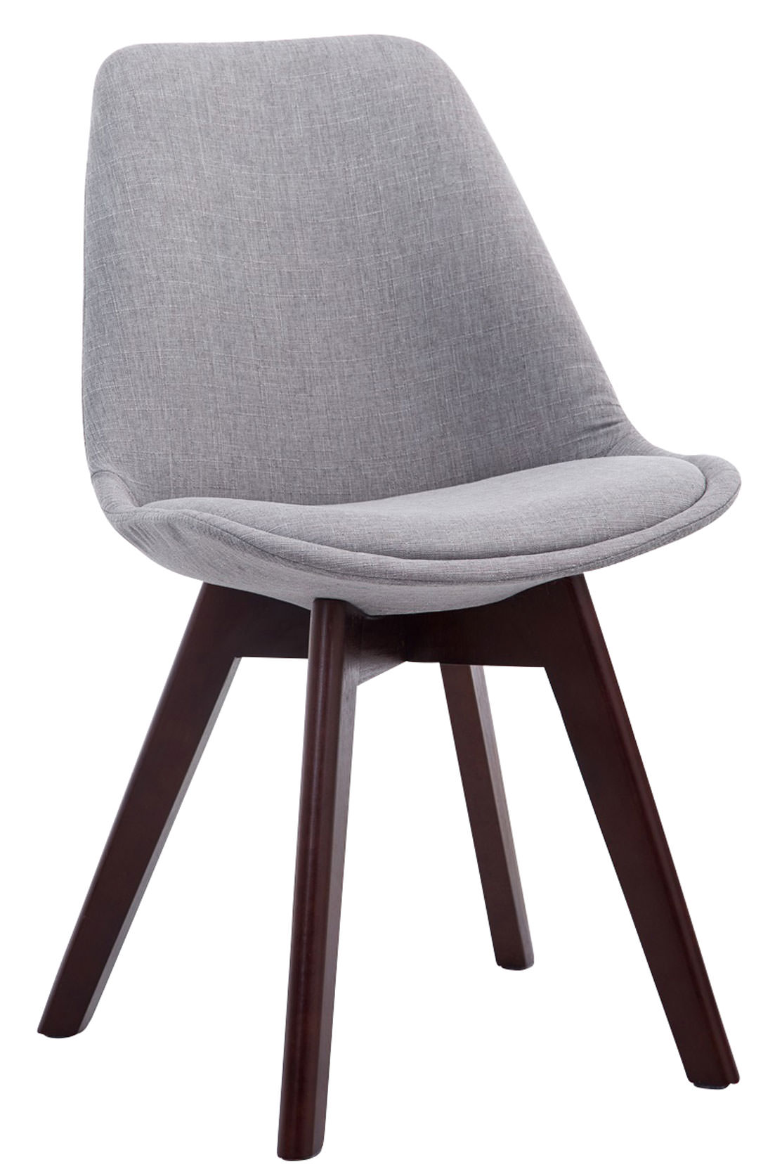 Lot de 4 chaises de salle à manger Borneo V2 en Tissu