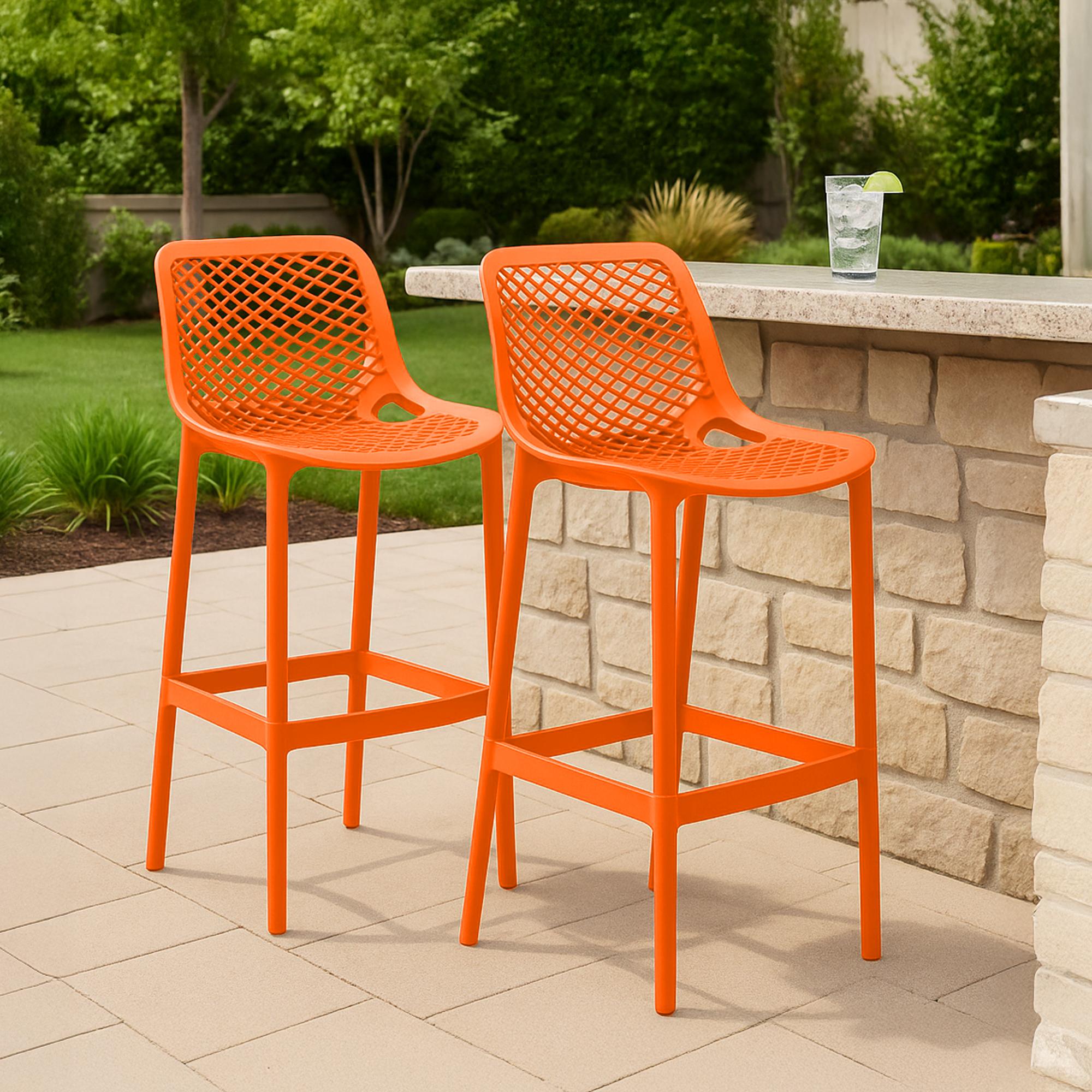 Lot de 2 tabourets de bar extérieurs Air