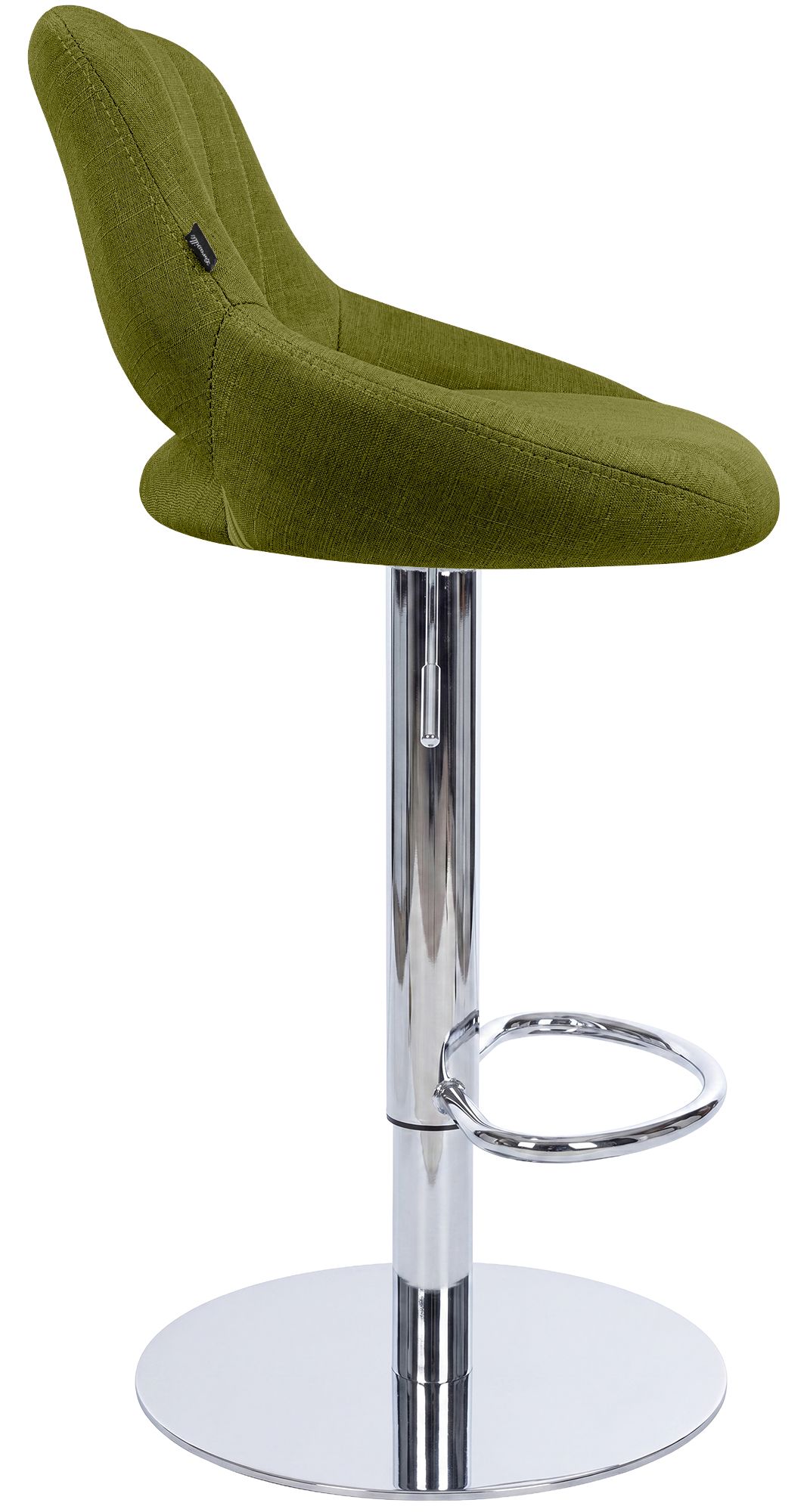Lot de 2 tabourets de bar Milet chromés avec socles extra lourds
