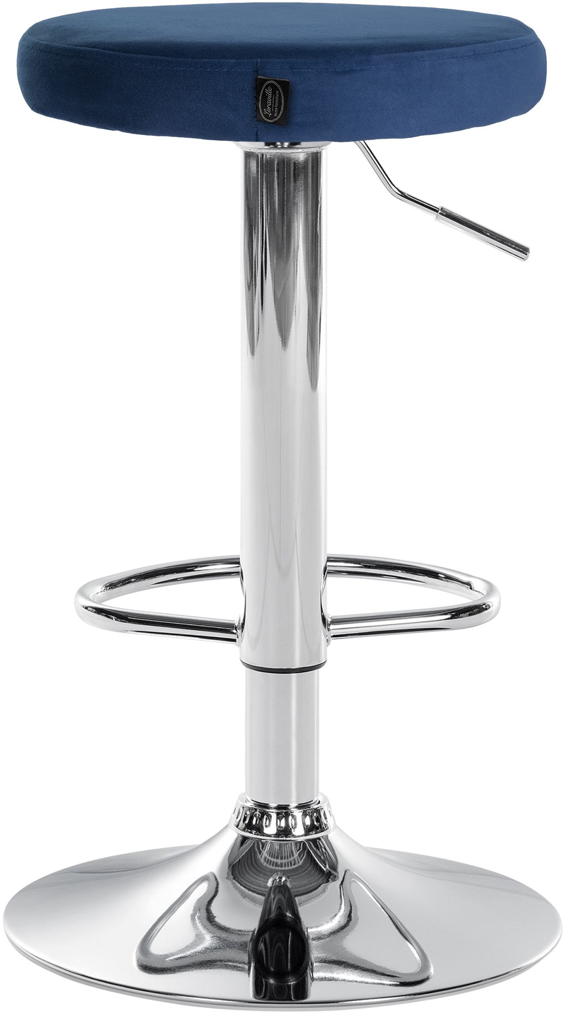 Lot de 2 tabourets de bar Ponte velours