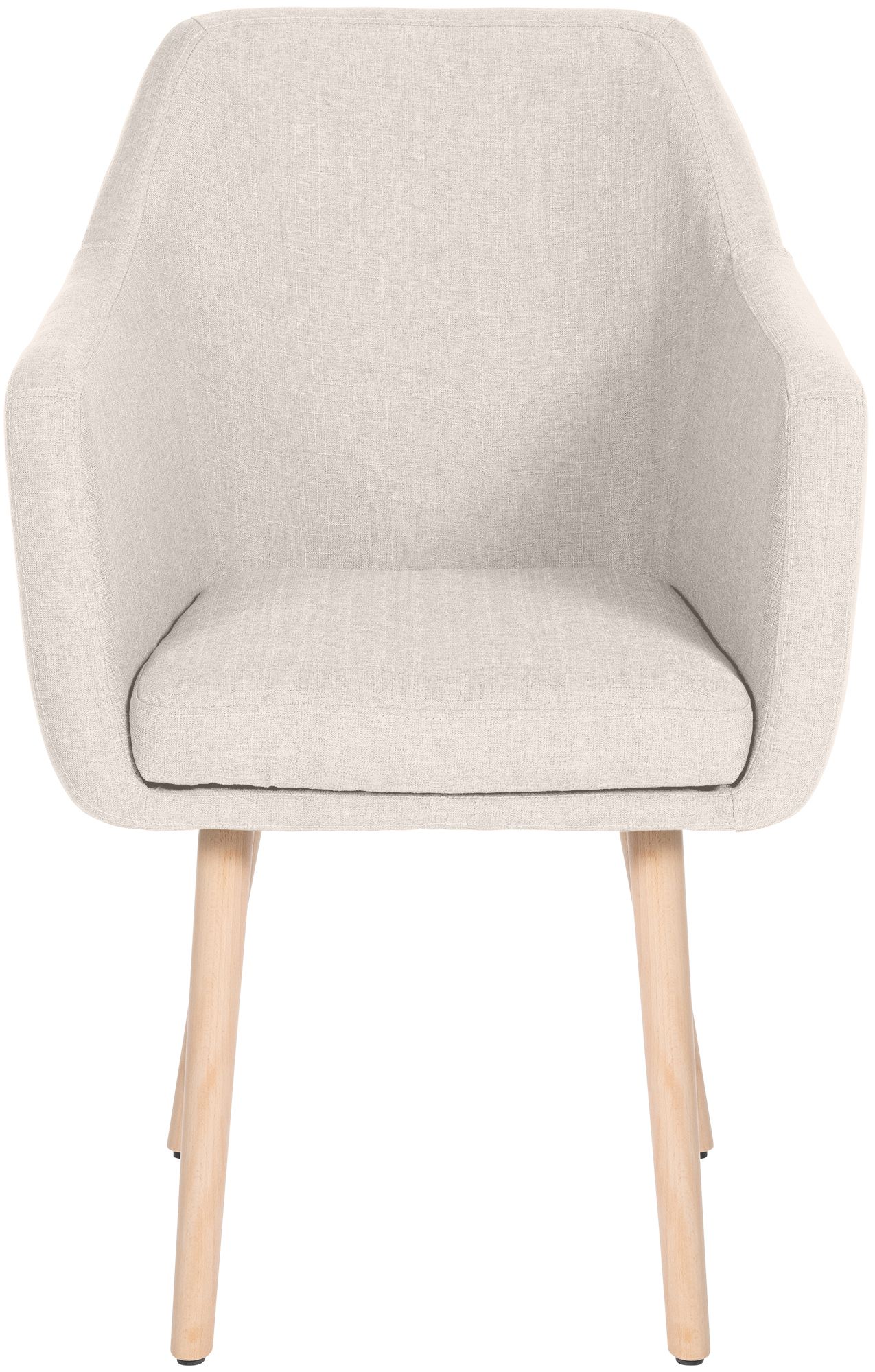 Chaise de salle à manger Utrecht en tissu avec pieds en bois