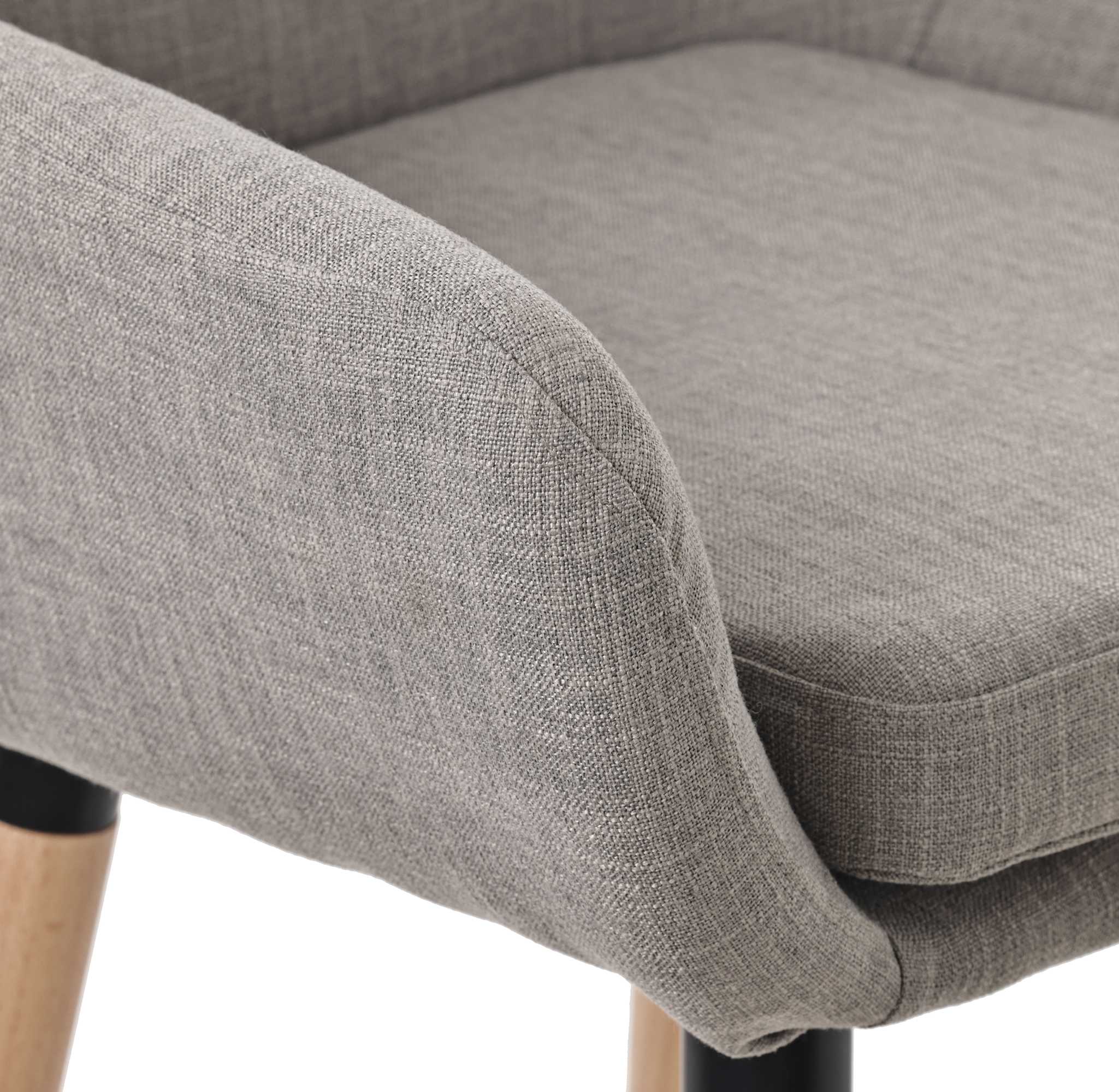 Lot de 2 tabourets de bar Grant en tissu