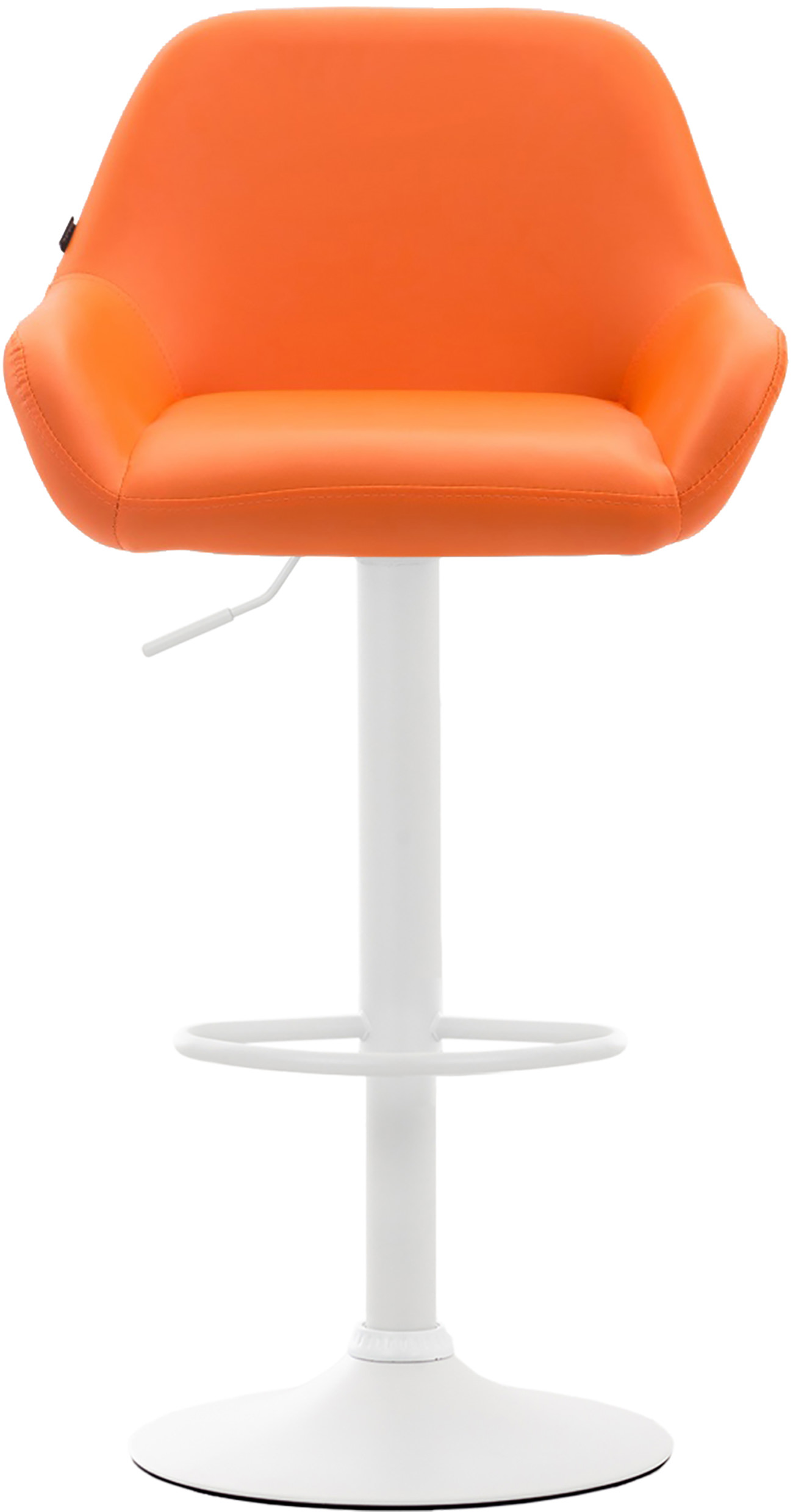 Tabouret de bar Braga similicuir avec pied en métal