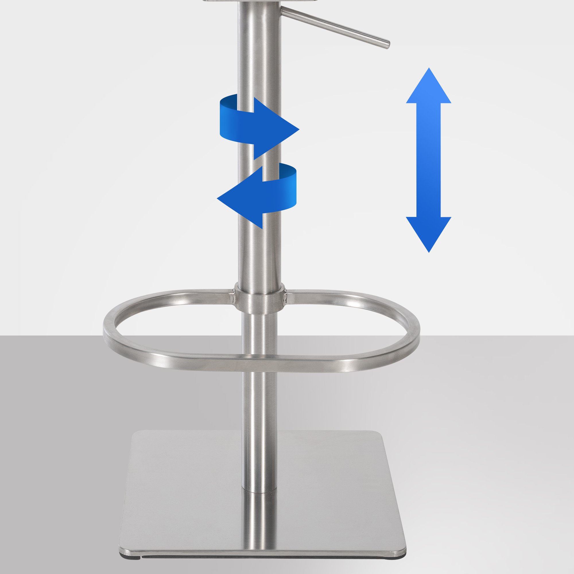 Tabouret de bar Damaso avec revetement en velours