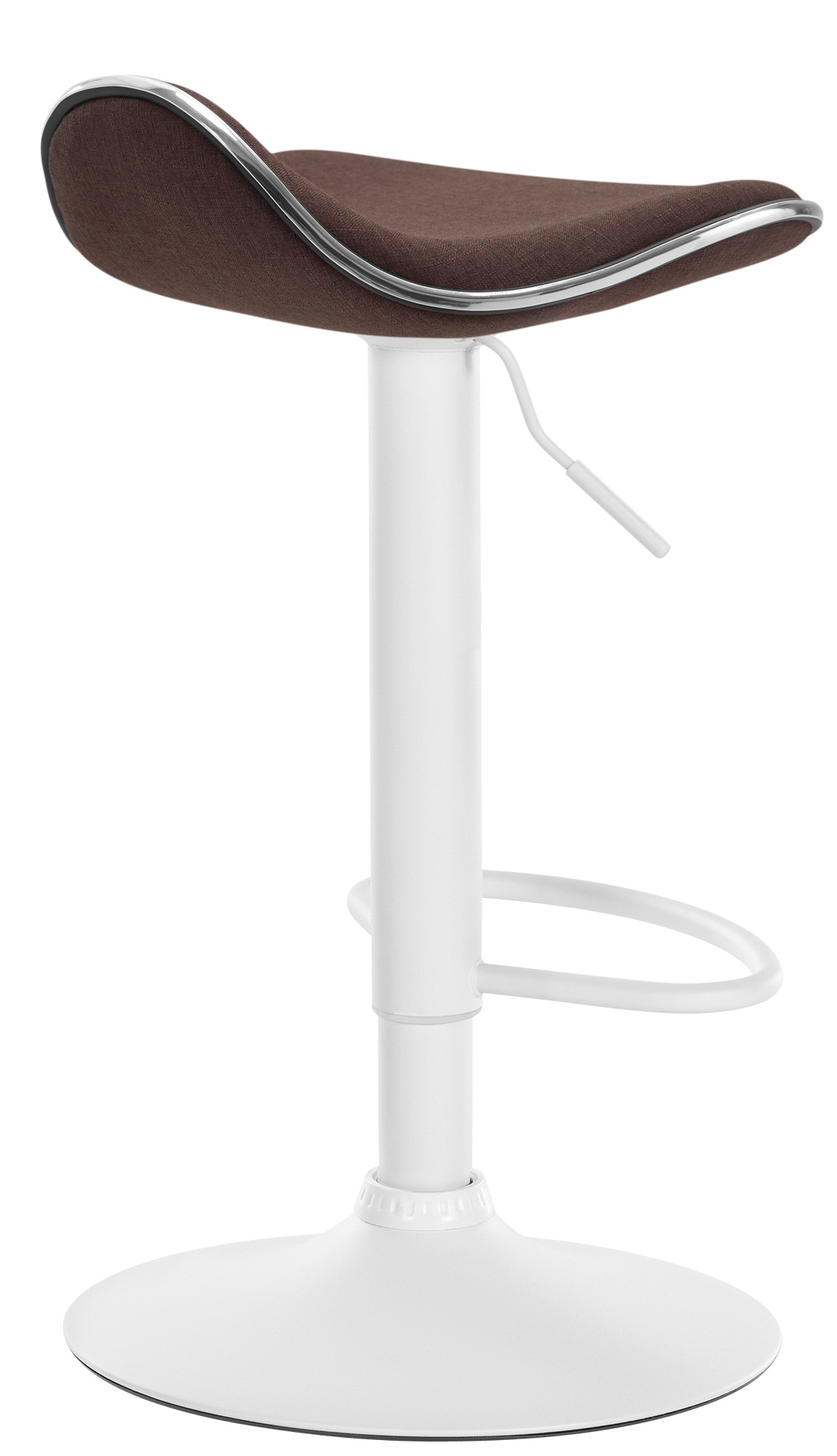 Tabouret de bar Shanghai tissu avec pied en métal