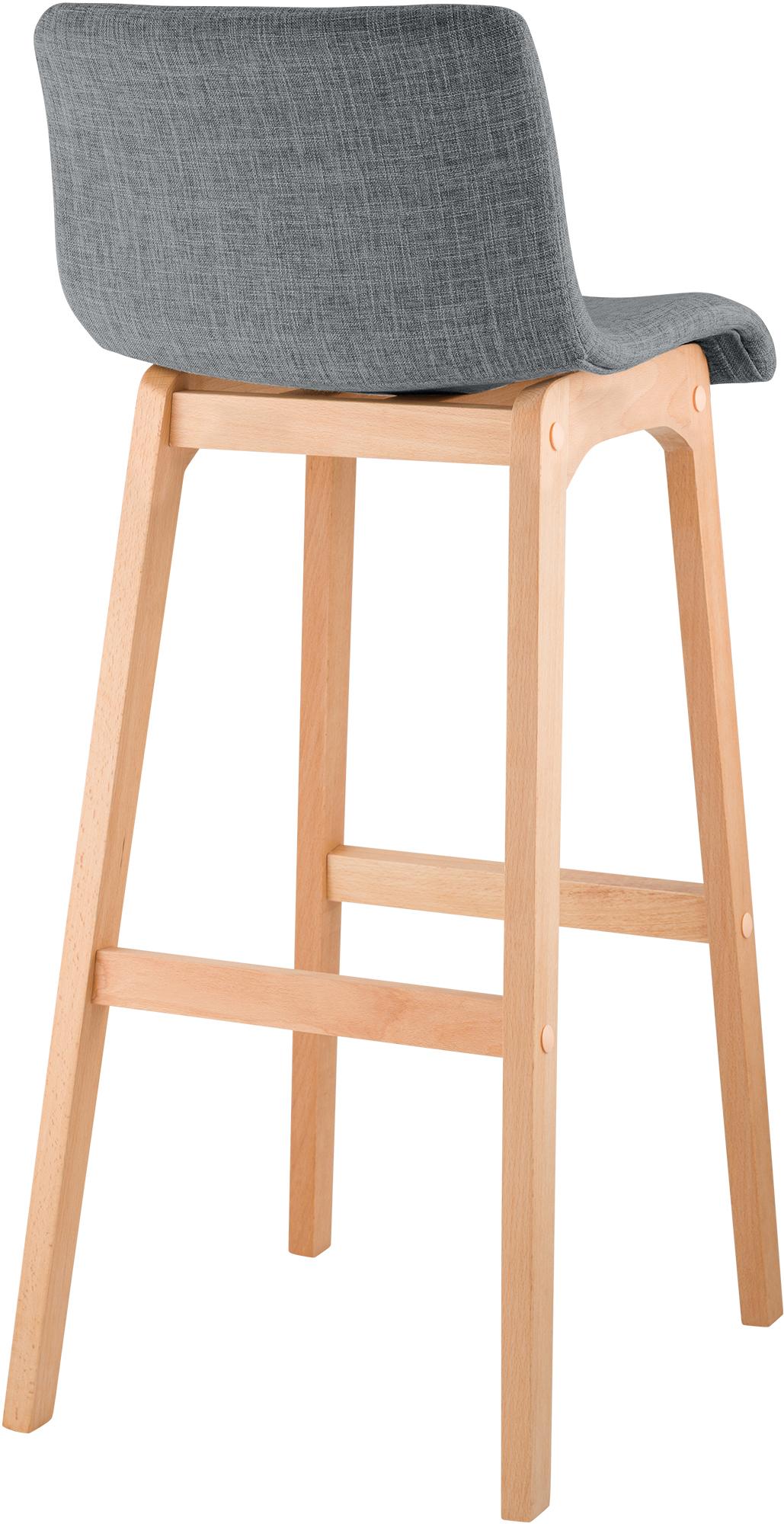 Tabouret de Bar Hover Tissu Piètement Quatre pieds Natura