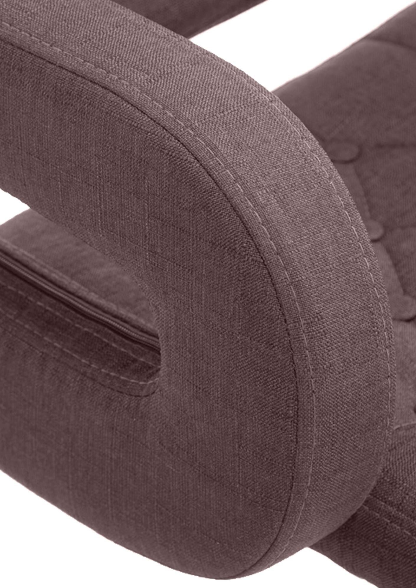 Tabouret de bar Dublin Tissu avec pied en métal