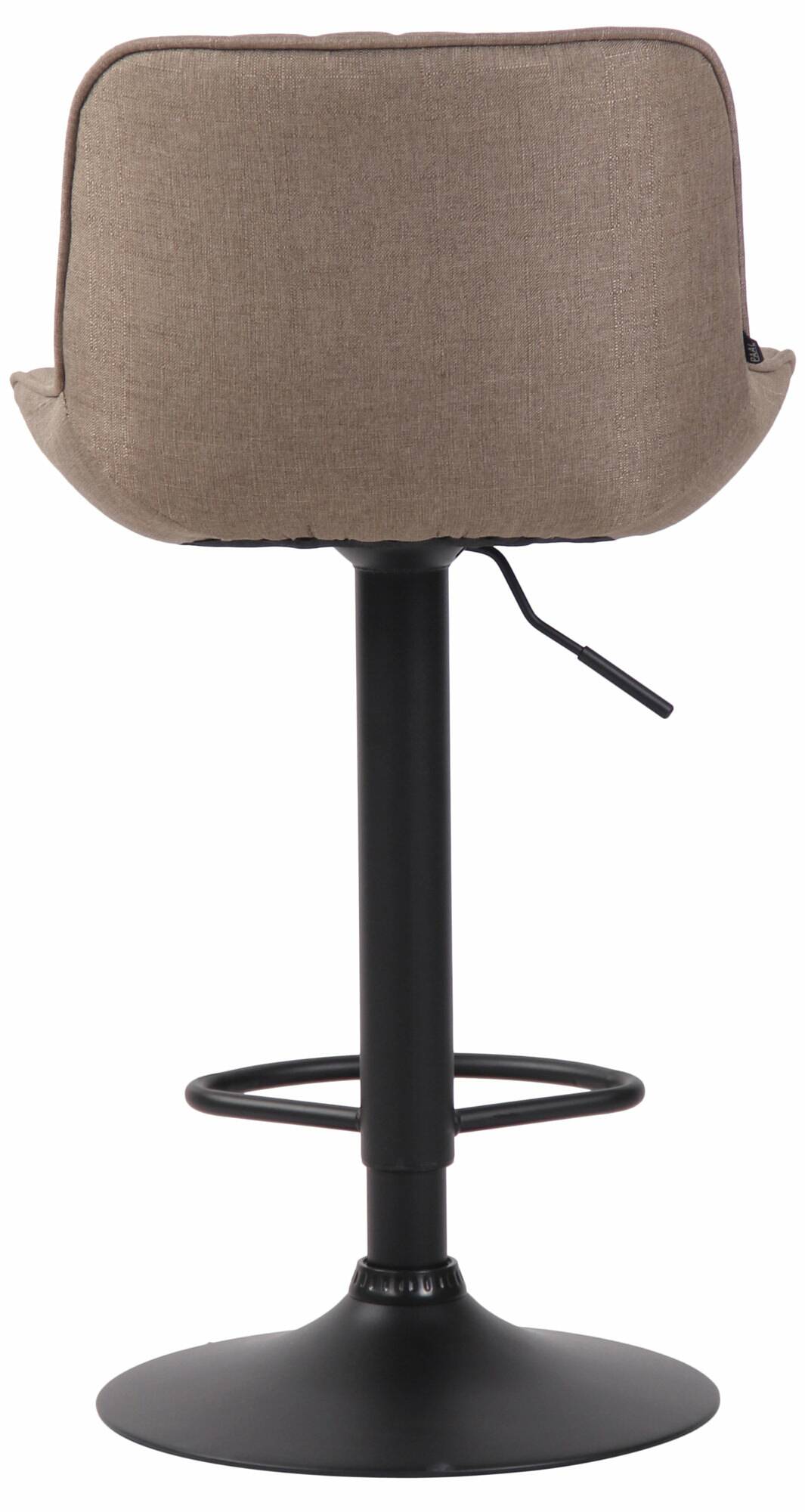 Lot de 2 Tabourets de bar Lentini en Tissu Pied trompette en Métal