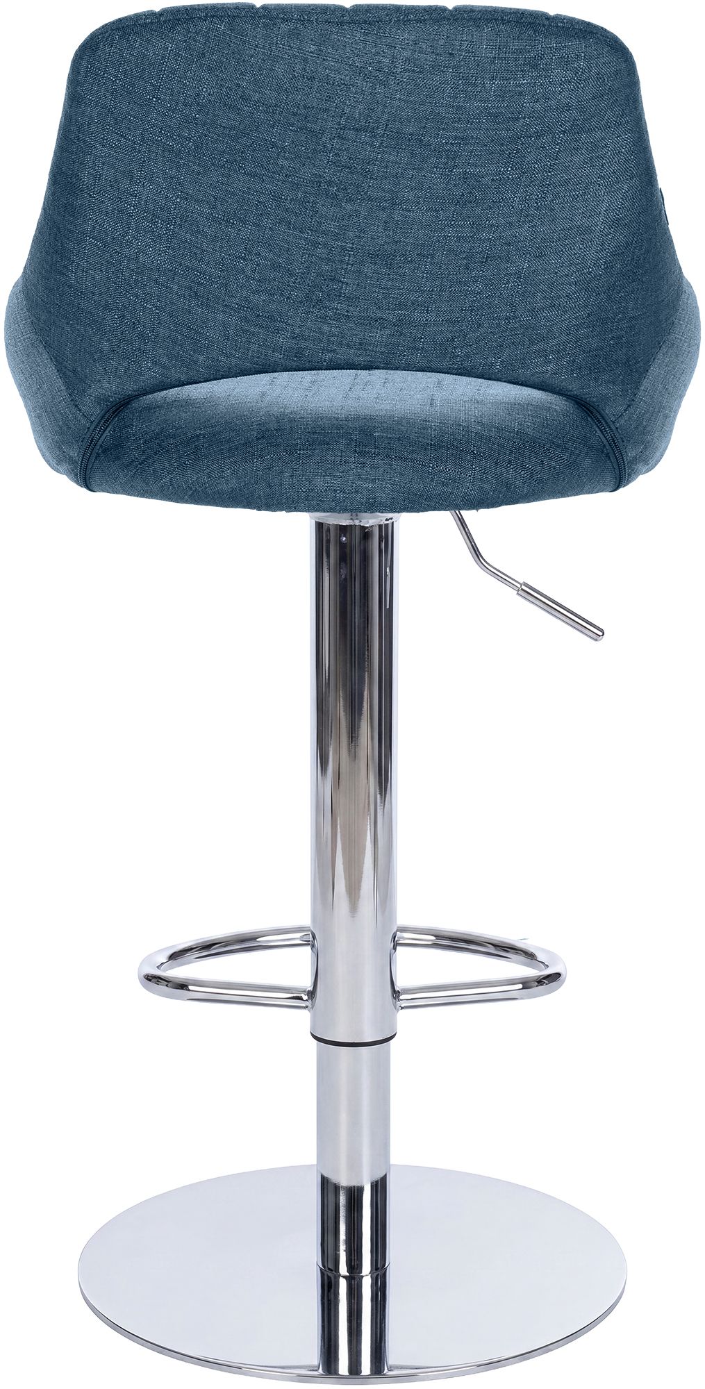 Lot de 2 tabourets de bar Milet chromés avec socles extra lourds